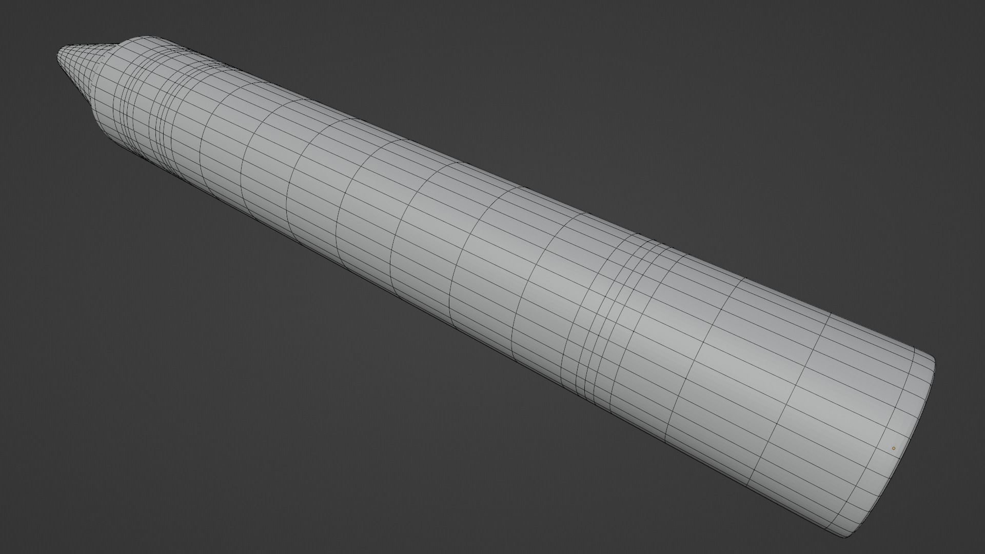 Blue Crayon 3D model_13