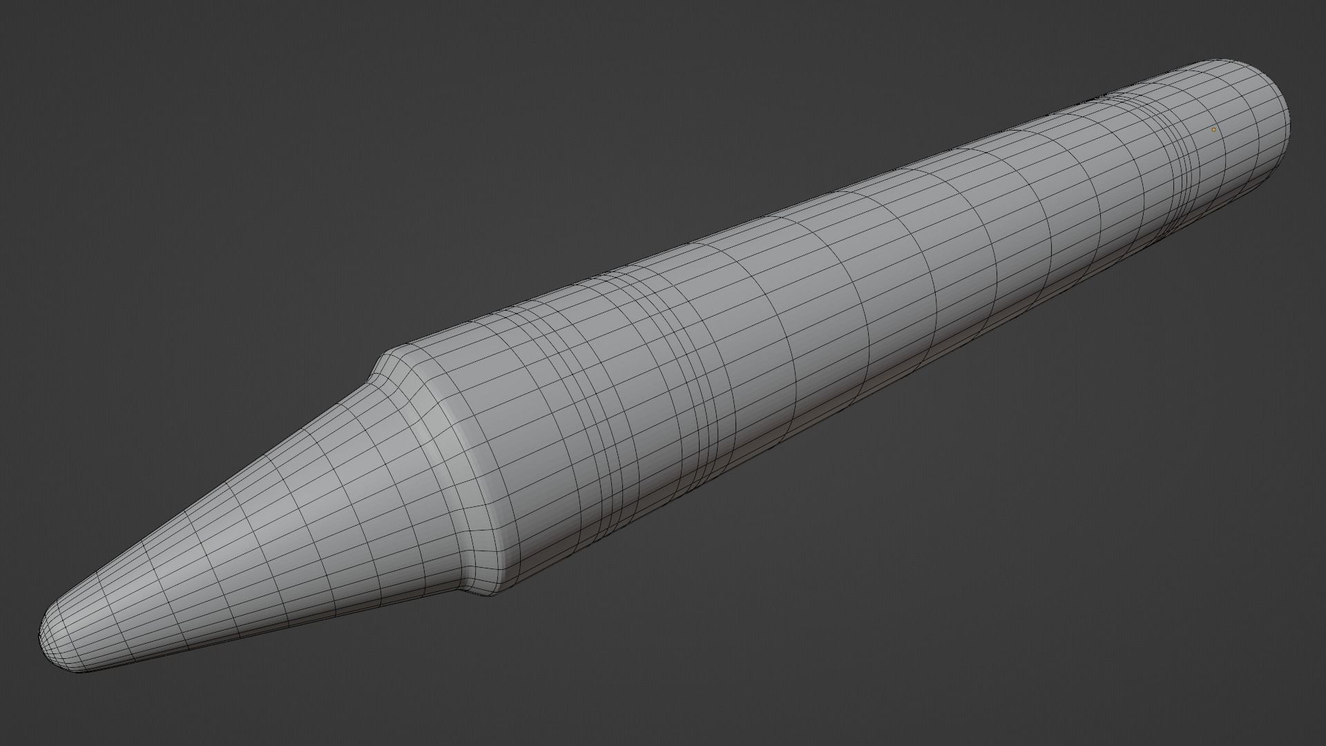 Blue Crayon 3D model_15