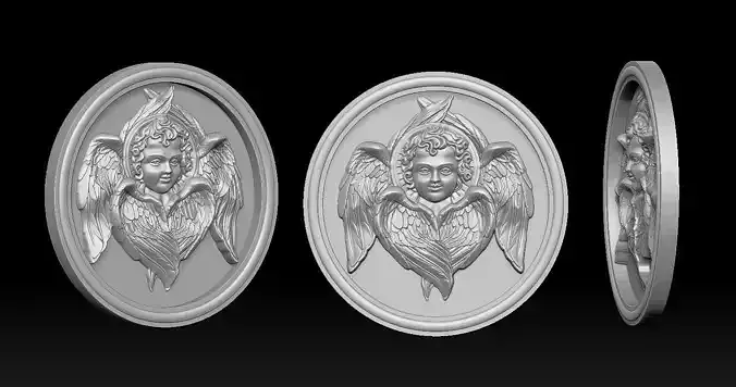 Angel Pendant 3D print model