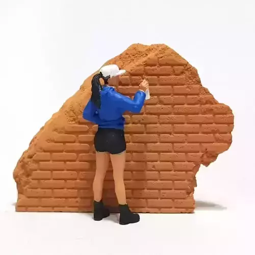 Figure Vania grafitti skala 1-64 diorama miniature