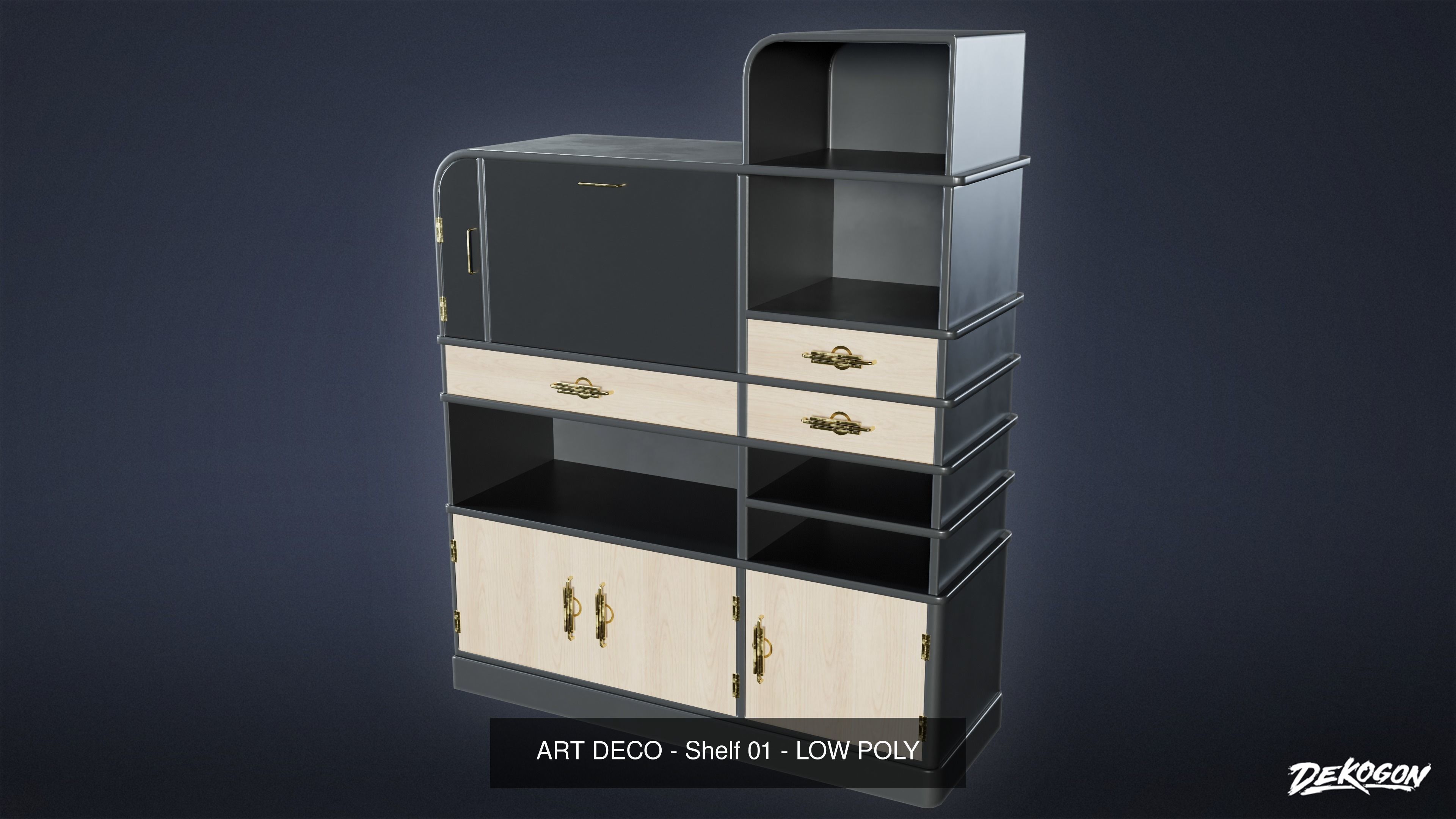 ART DECO - ASSET COMBO PACK 3D Model Collection_63