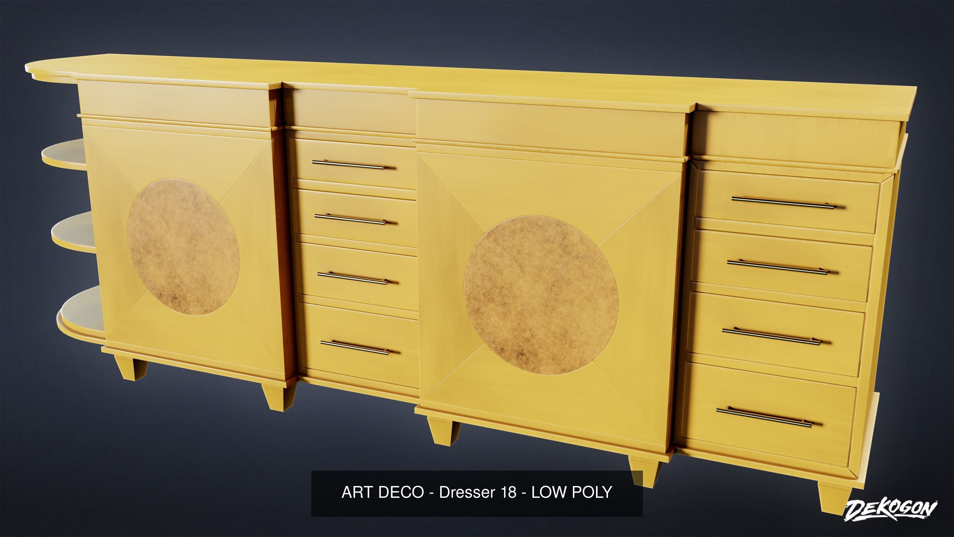 ART DECO - ASSET COMBO PACK 3D Model Collection_45