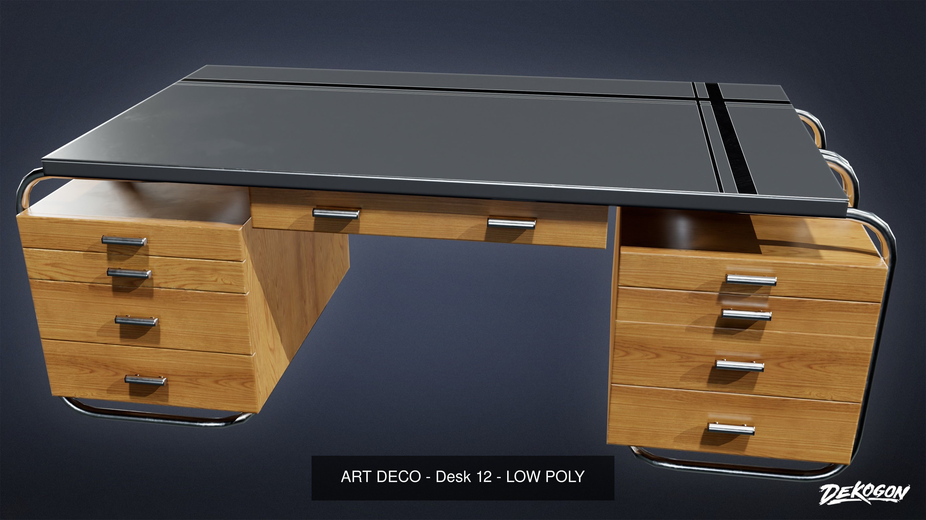 ART DECO - ASSET COMBO PACK 3D Model Collection_39