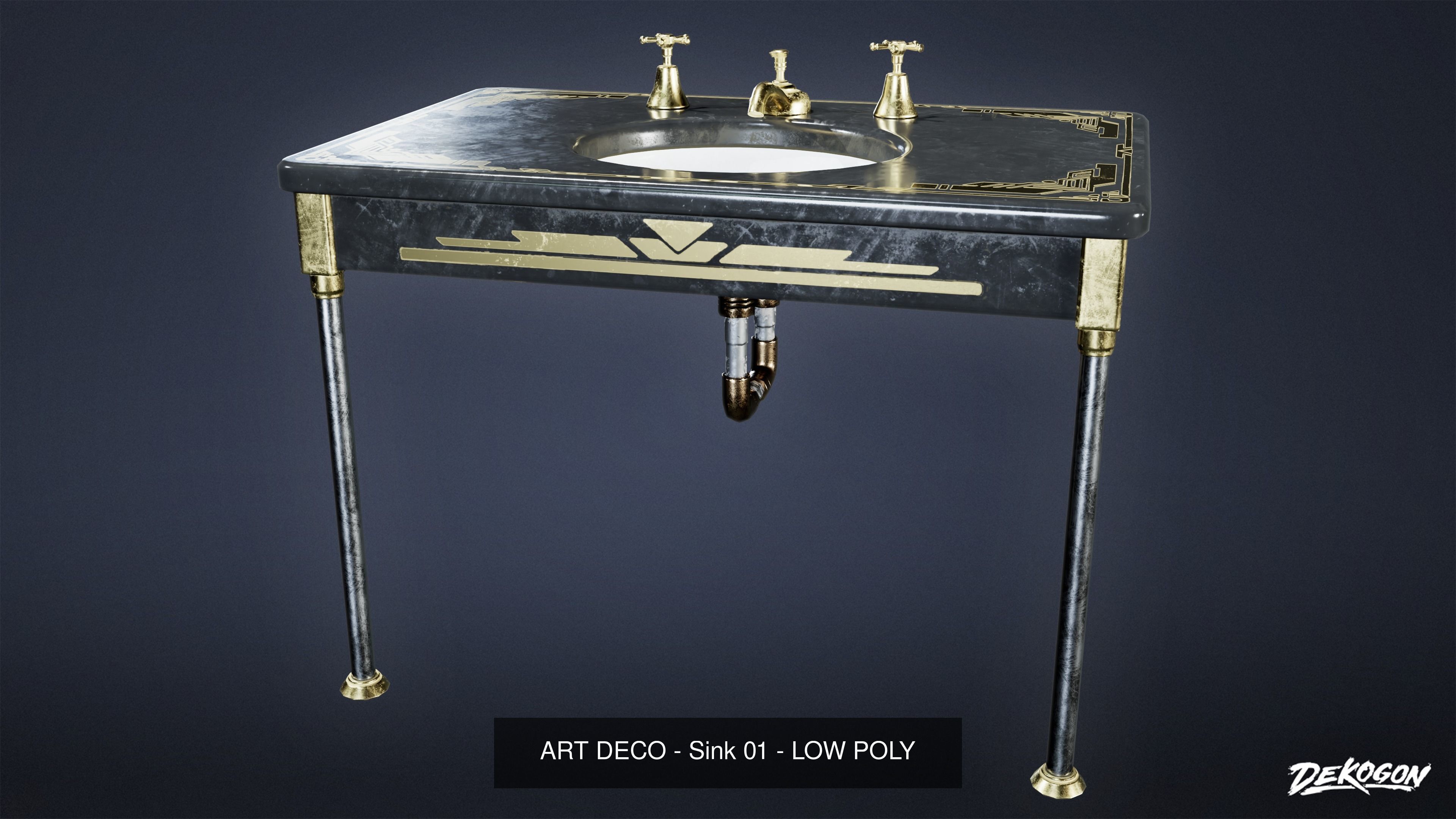 ART DECO - ASSET COMBO PACK 3D Model Collection_66