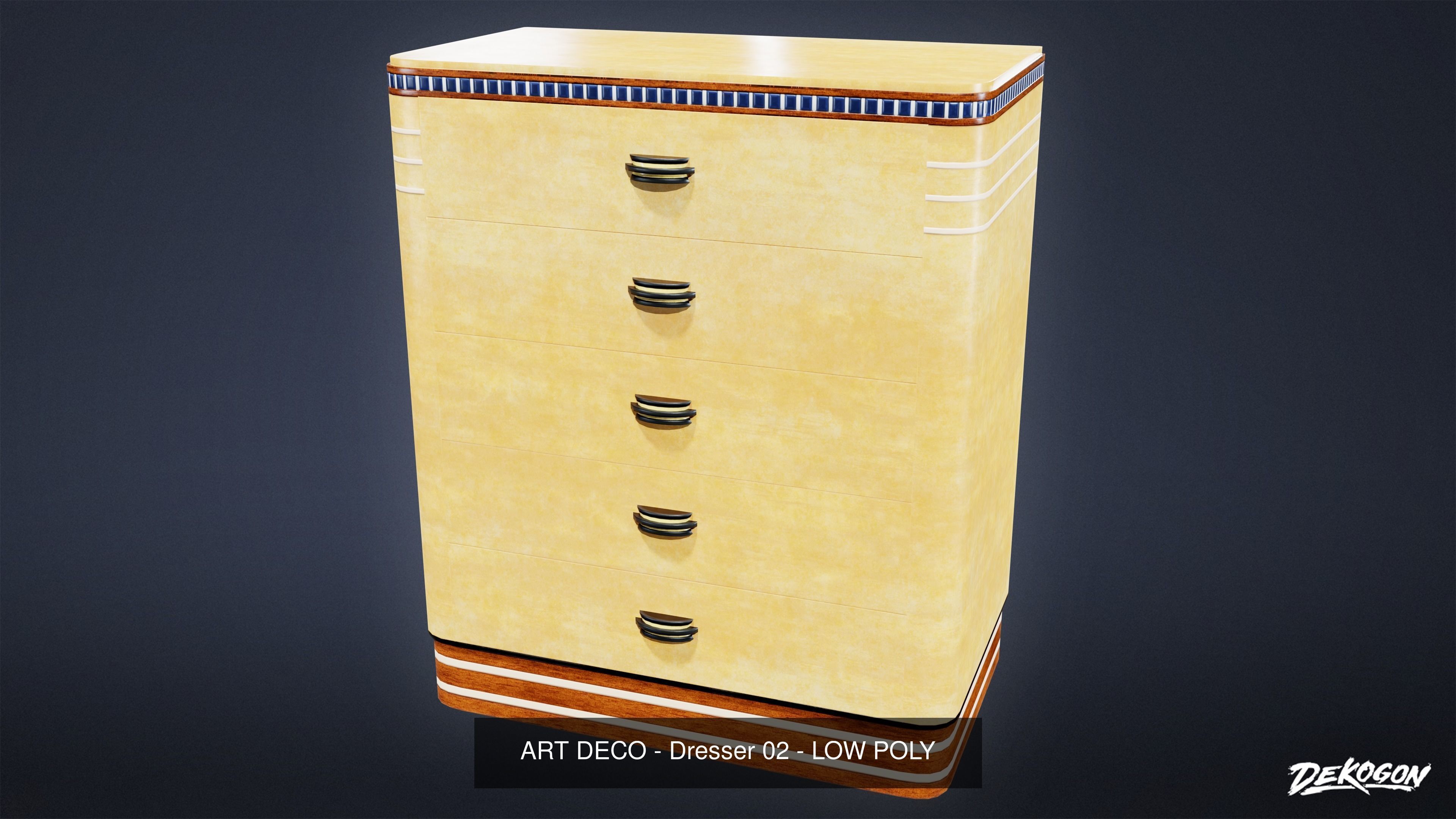 ART DECO - ASSET COMBO PACK 3D Model Collection_43