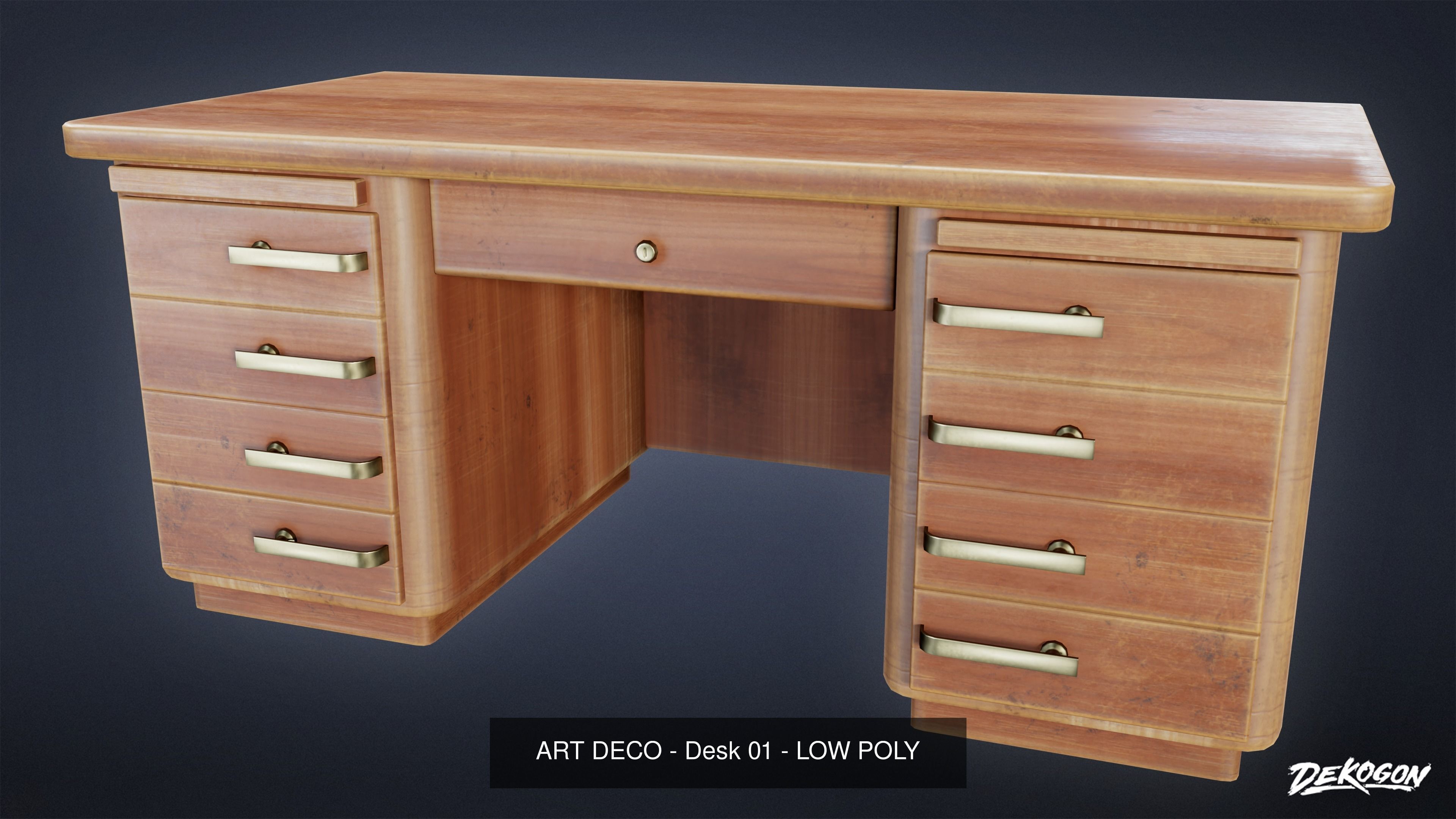 ART DECO - ASSET COMBO PACK 3D Model Collection_36
