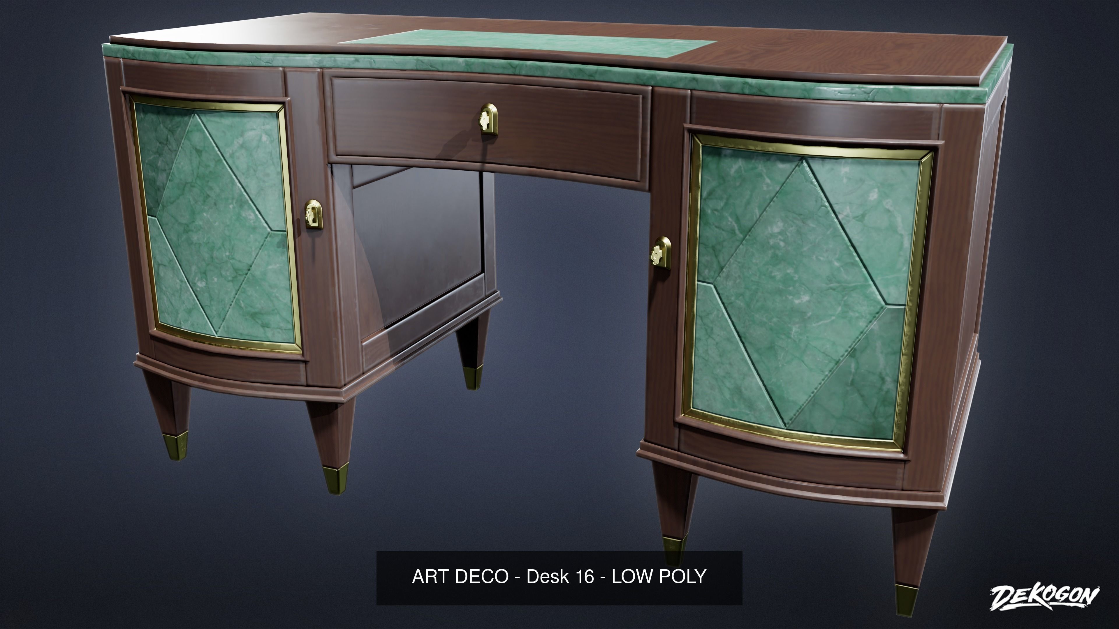 ART DECO - ASSET COMBO PACK 3D Model Collection_40