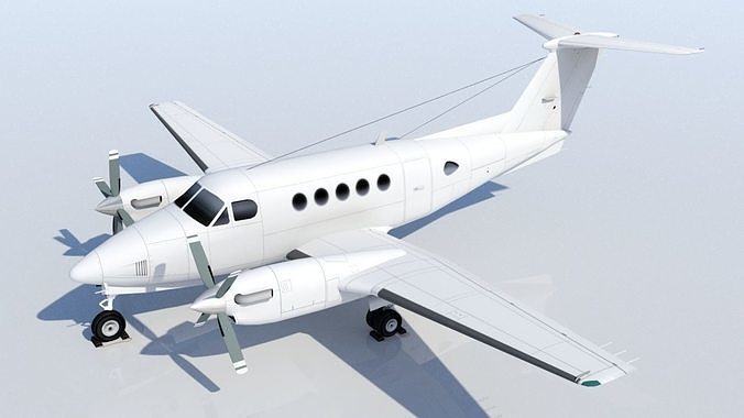 Beech King Air 200 Static Low-poly 3D model