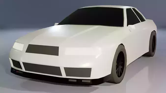 Low Poly gameready Nissan Skyline R32