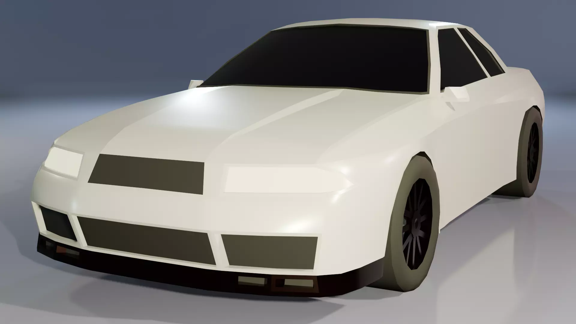 Low Poly gameready Nissan Skyline R32 Free low-poly 3D model
