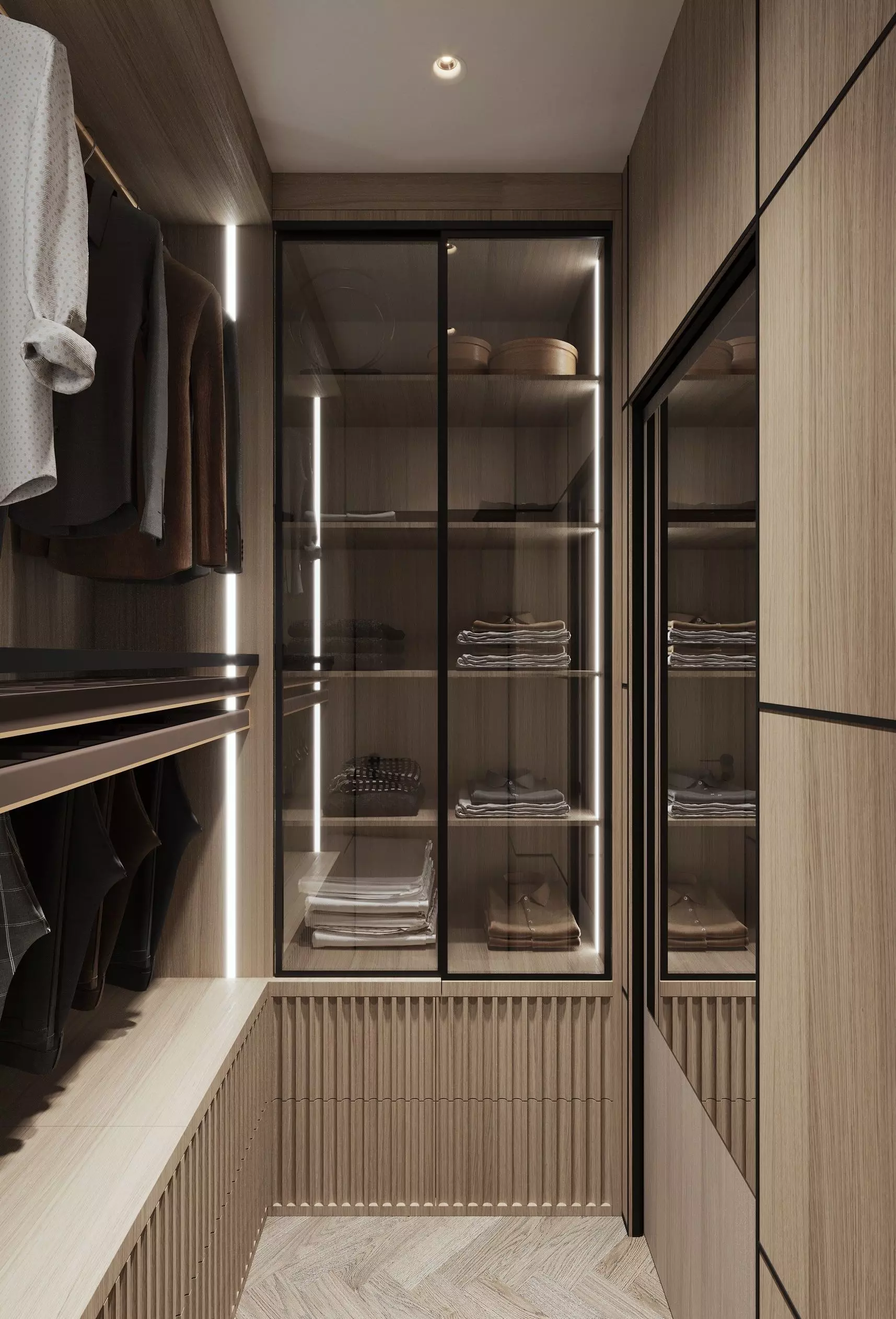 Wardrobe Interior Design Minimalism style Free 3D model