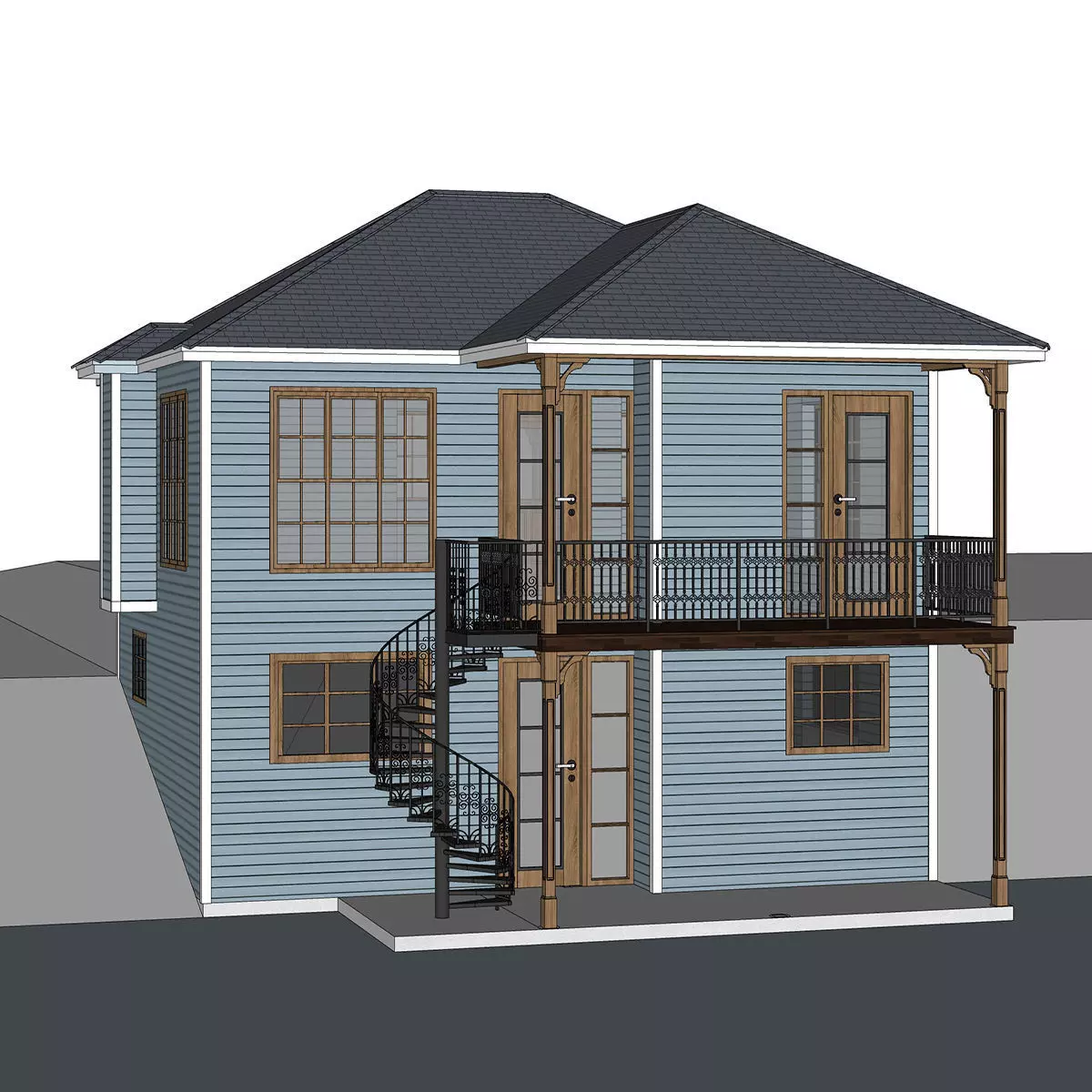 Lake House-07 3D model