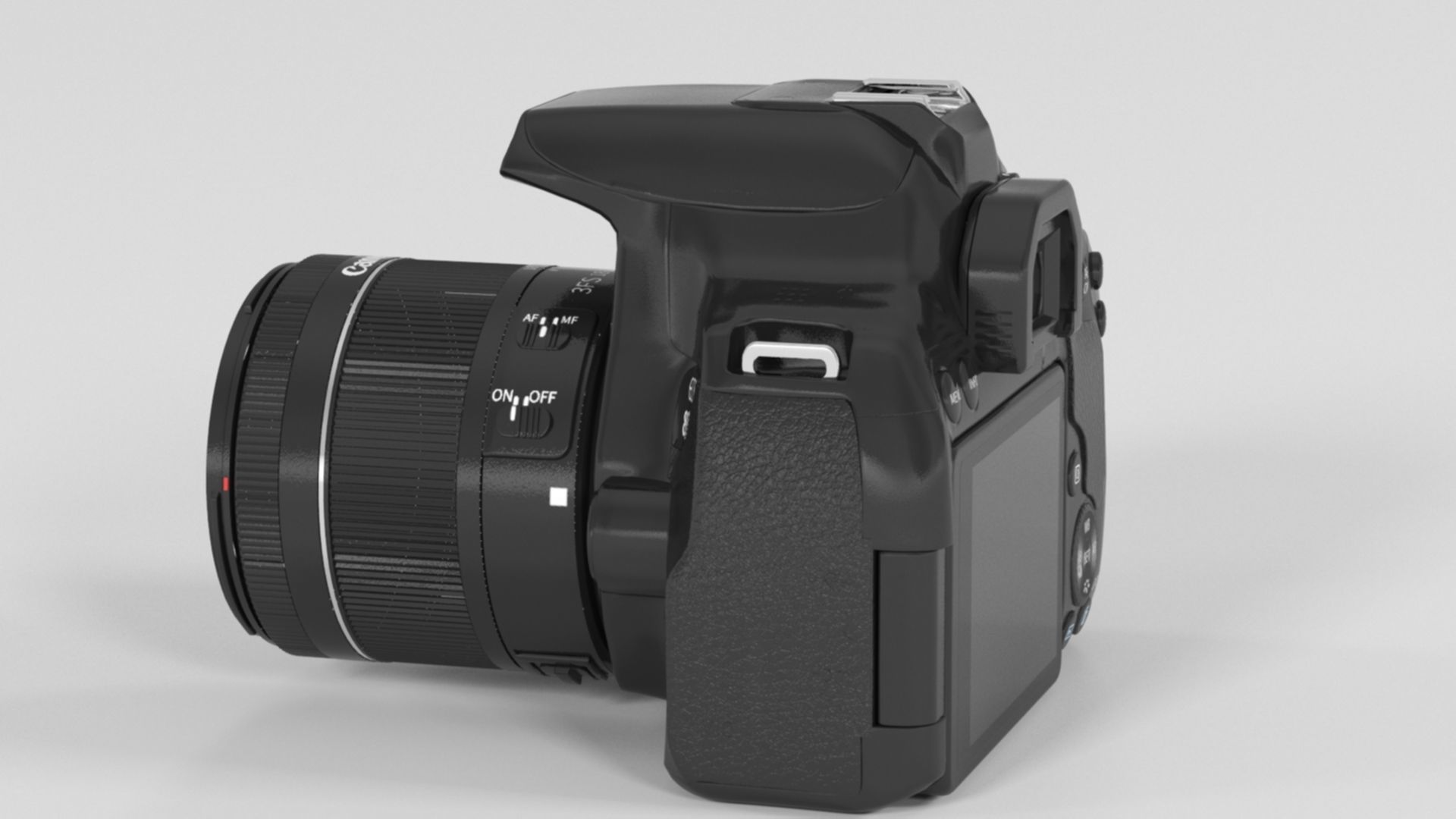 Canon EOS 850D 24 1 Digital SLR Camera Low-poly 3D model_4