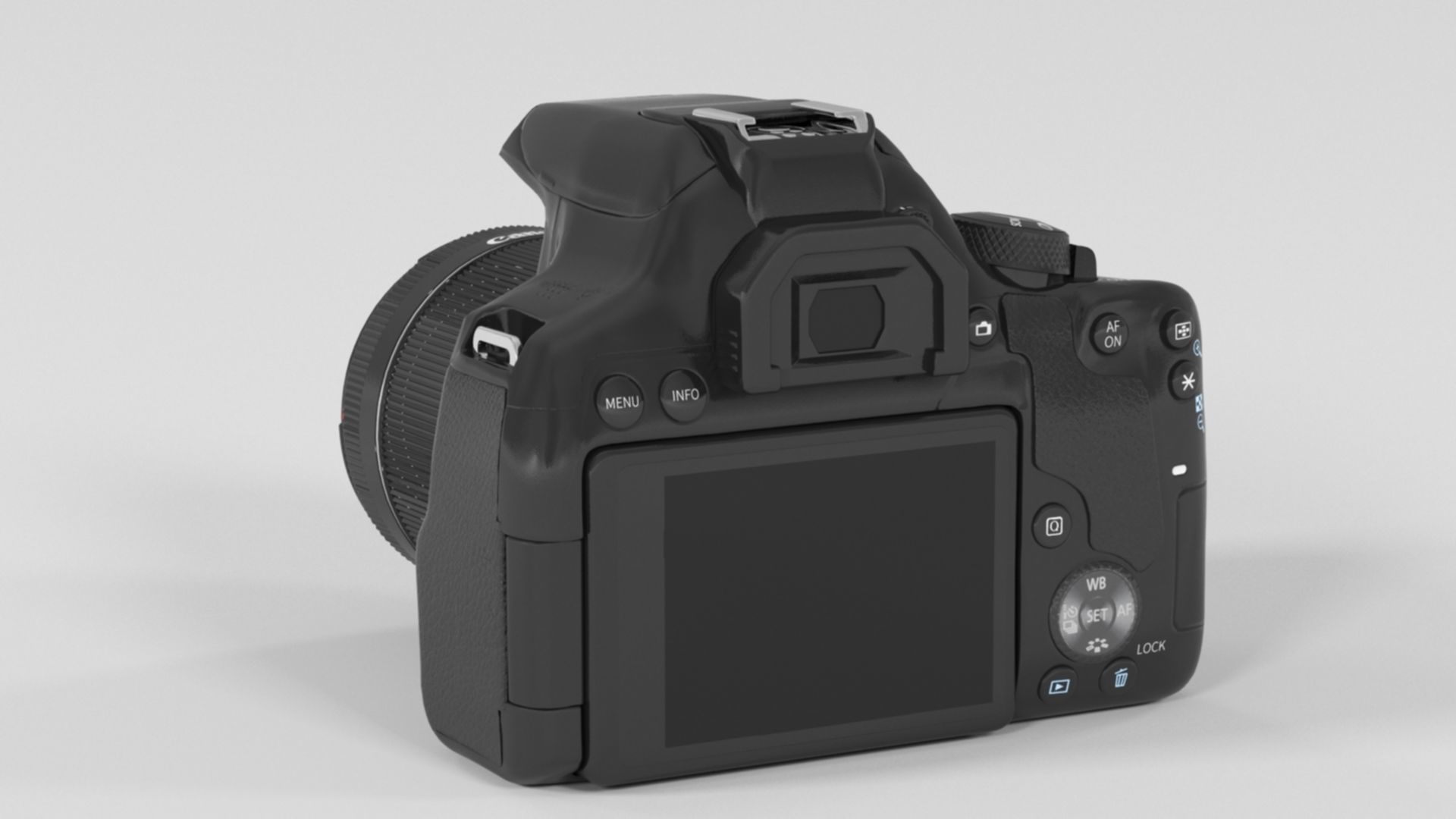 Canon EOS 850D 24 1 Digital SLR Camera Low-poly 3D model_5