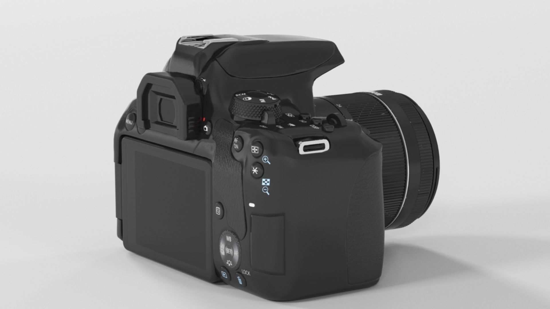 Canon EOS 850D 24 1 Digital SLR Camera Low-poly 3D model_8