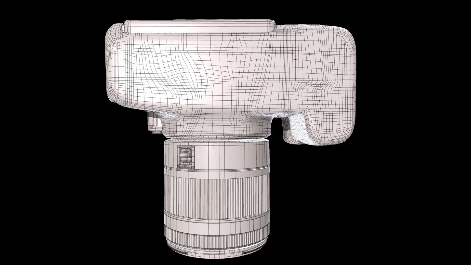 Canon EOS 850D 24 1 Digital SLR Camera Low-poly 3D model_17