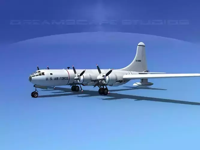 Boeing B-50 Superfortress V10 3D model