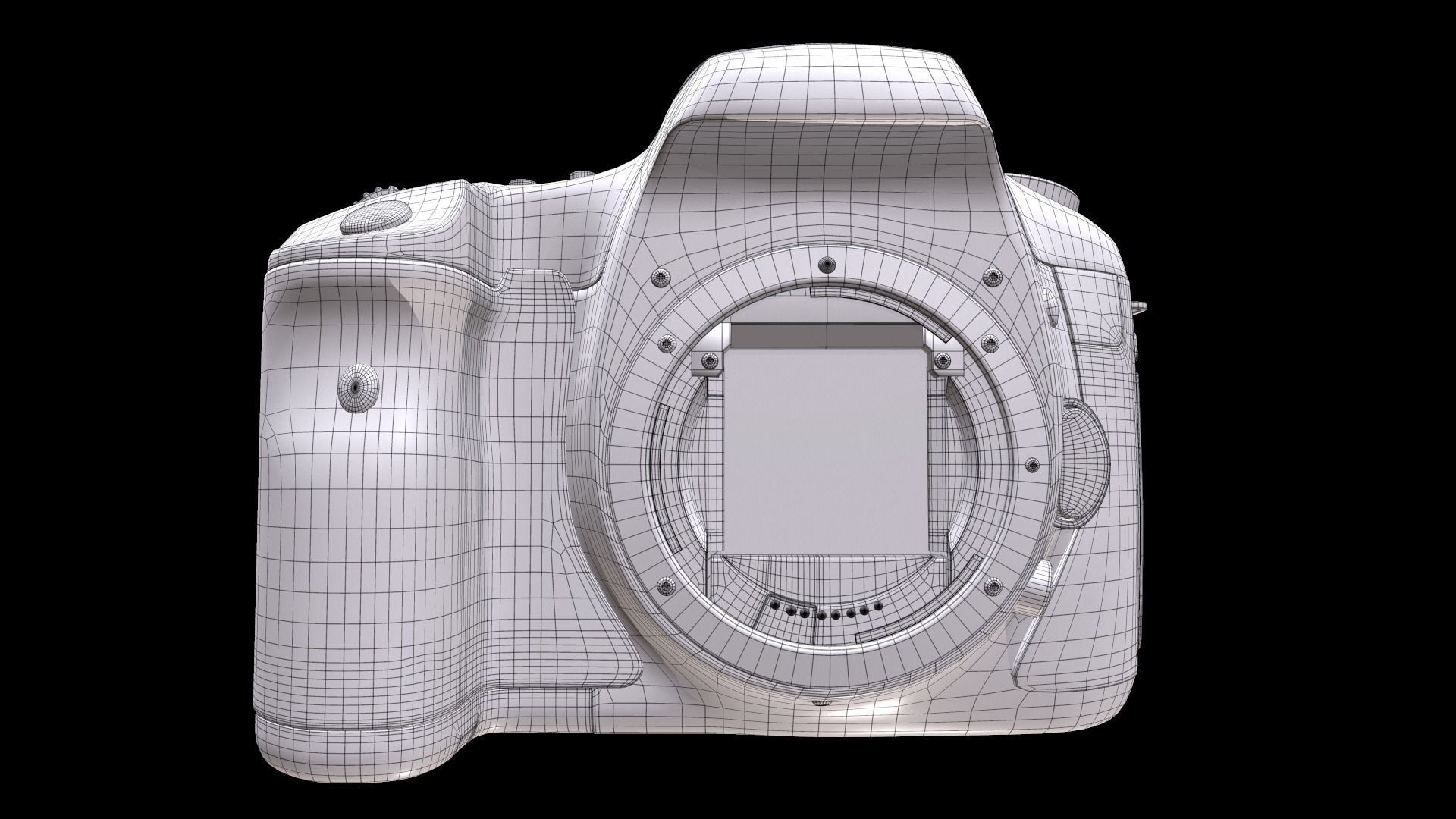 EOS 7D 18MP Digital SLR Camera 3D model_12