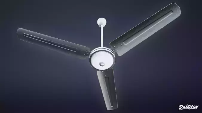 LIGHTING - Ceiling Fan 01 - LOW POLY AND NANITE