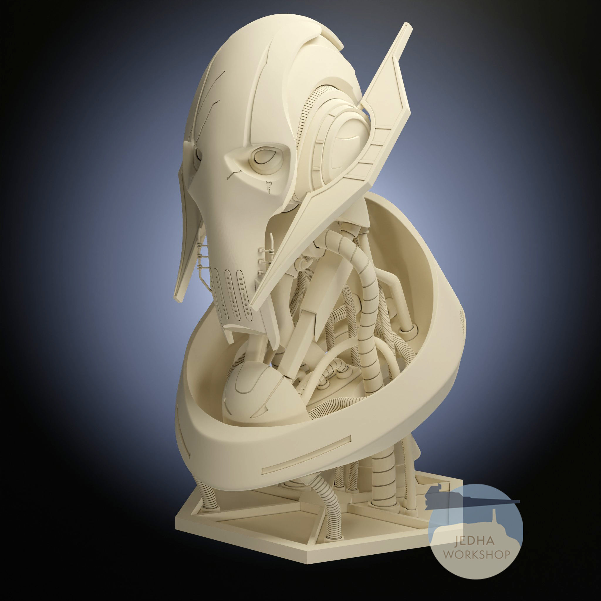 General Grievous Bust STL 3D Print Files  3D print model_1