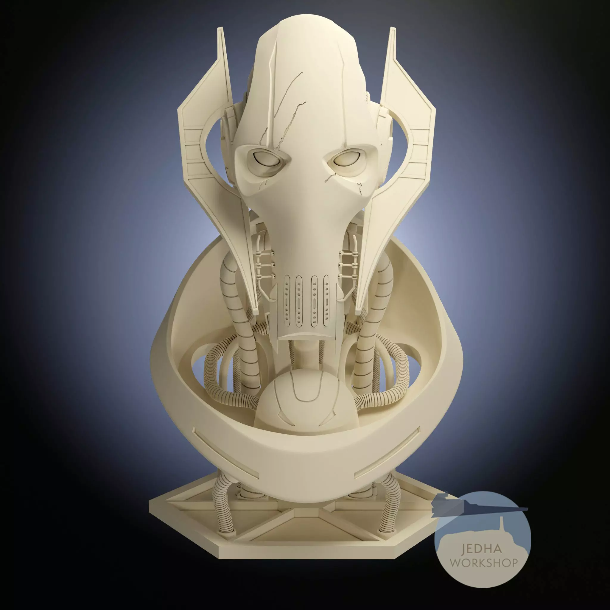General Grievous Bust STL 3D Print Files  3D print model_0