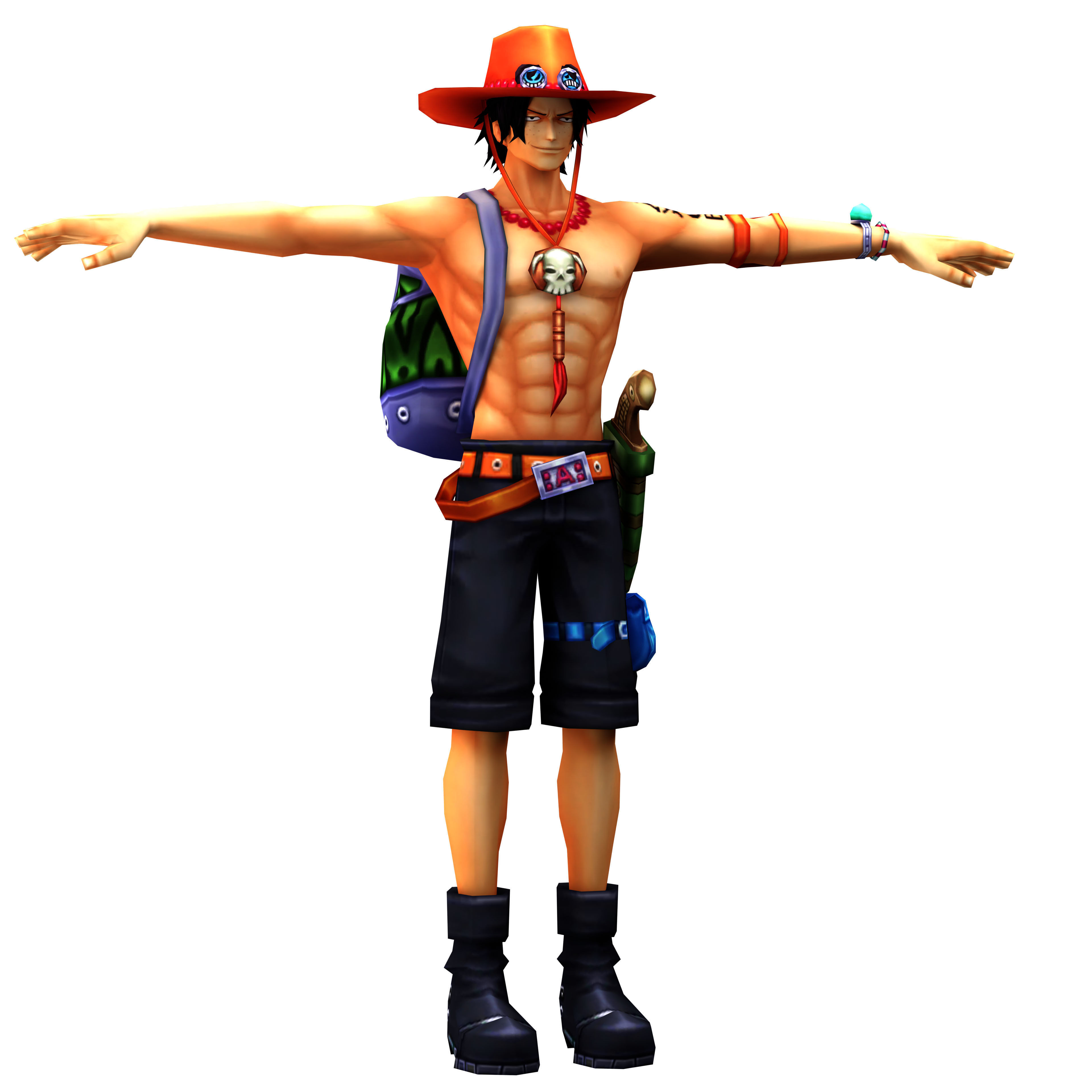 Ace One Piece  3D model_1