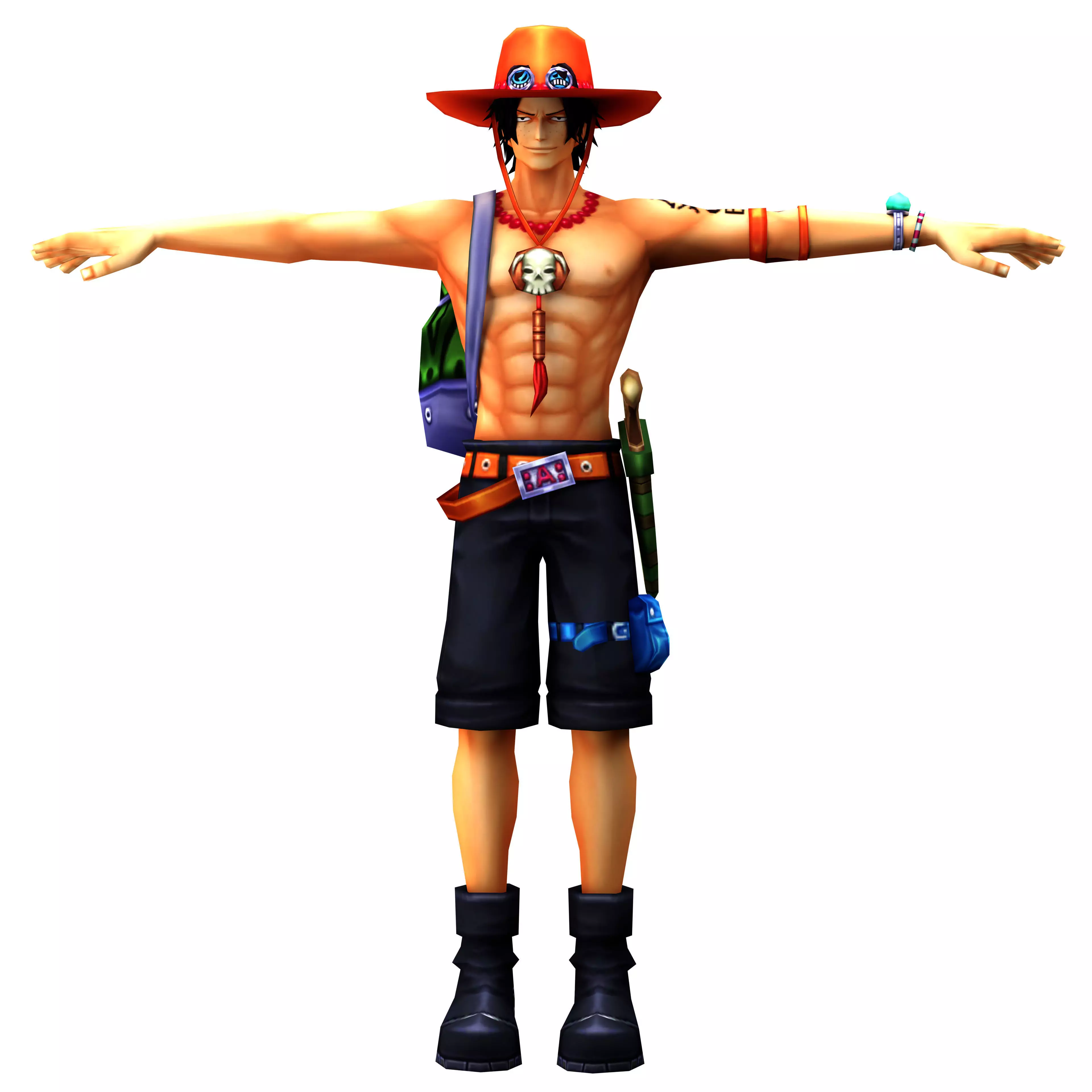 Ace One Piece  3D model_0