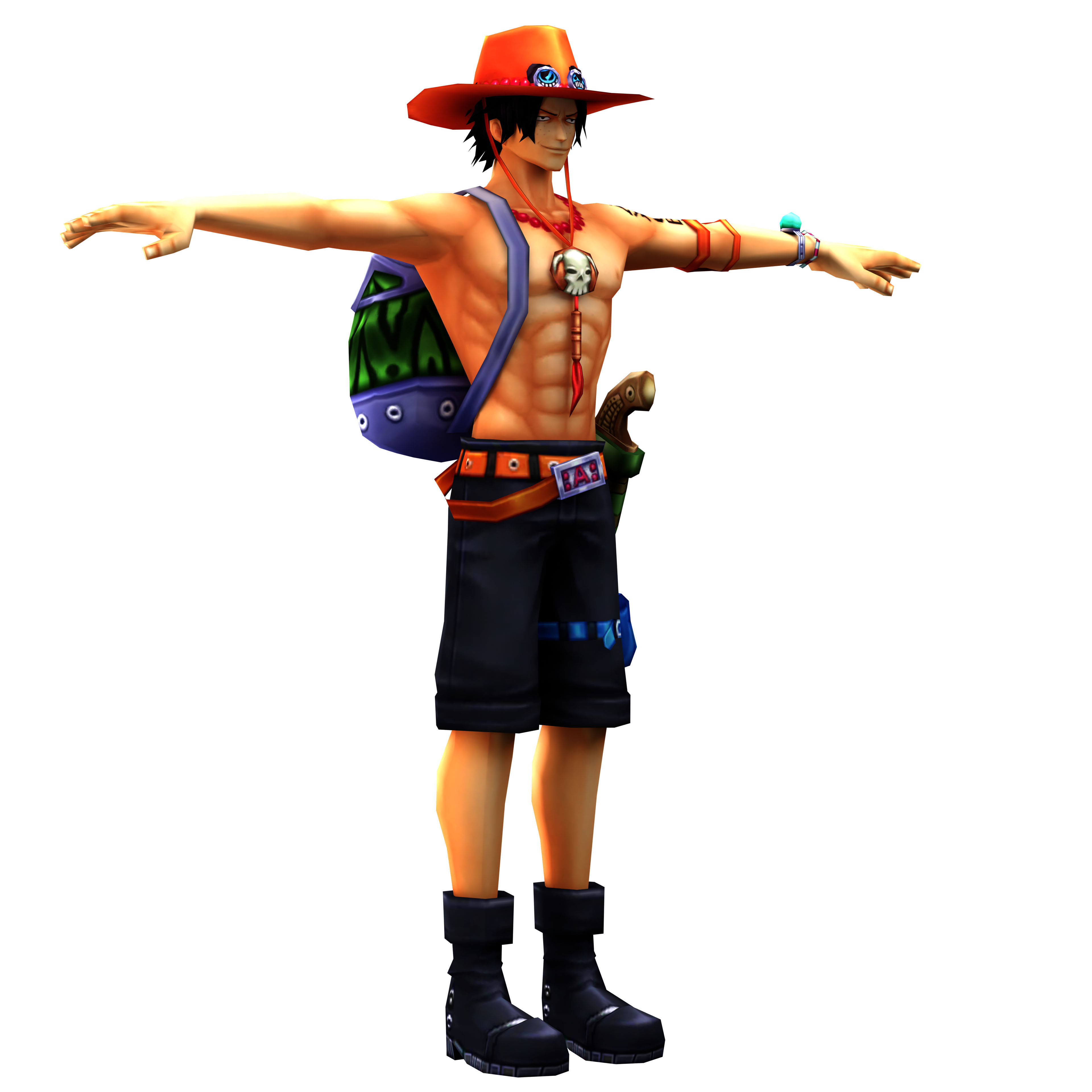Ace One Piece  3D model_2
