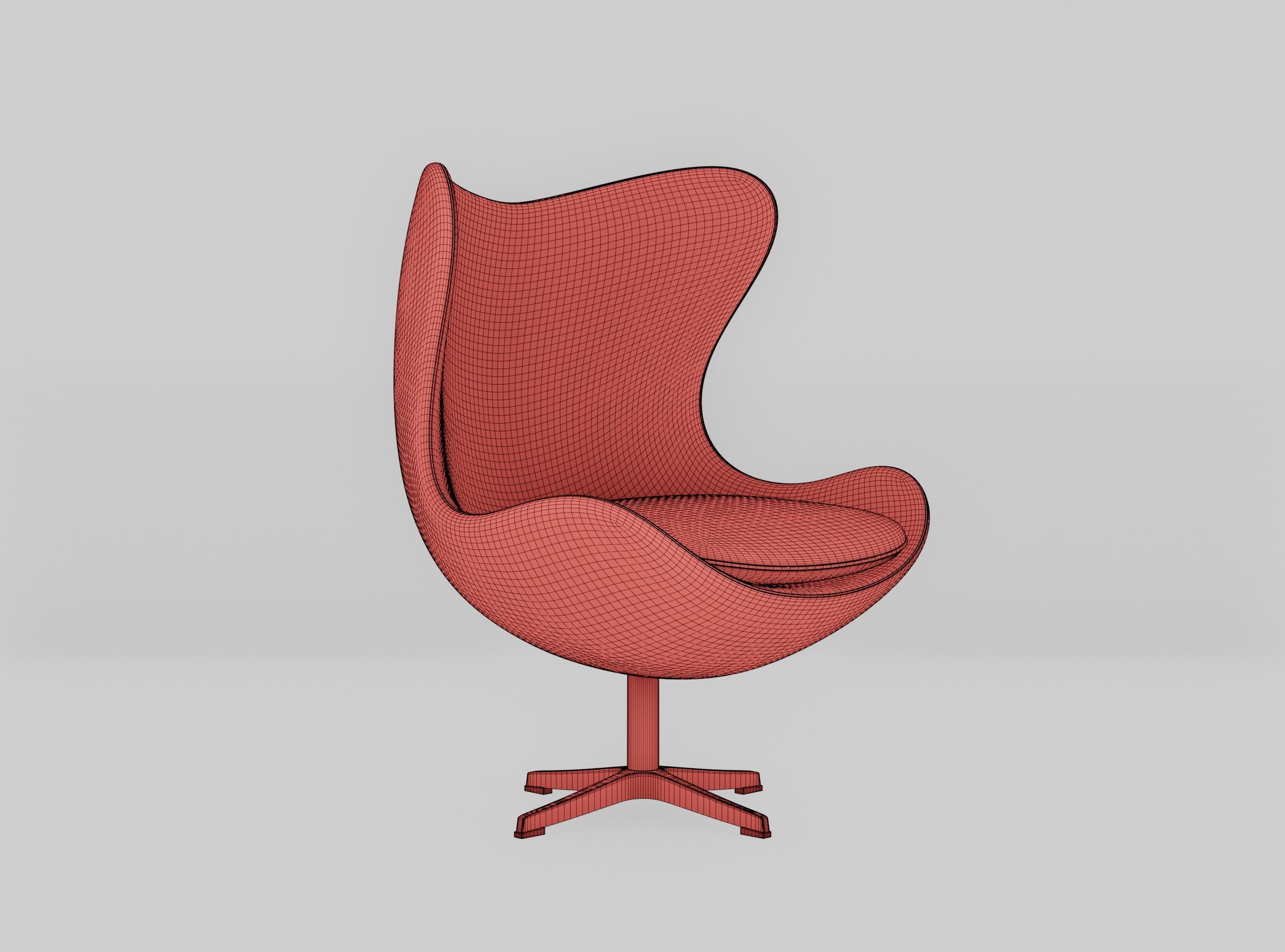 Egg chair by Arne Jacobsen 3D model_16