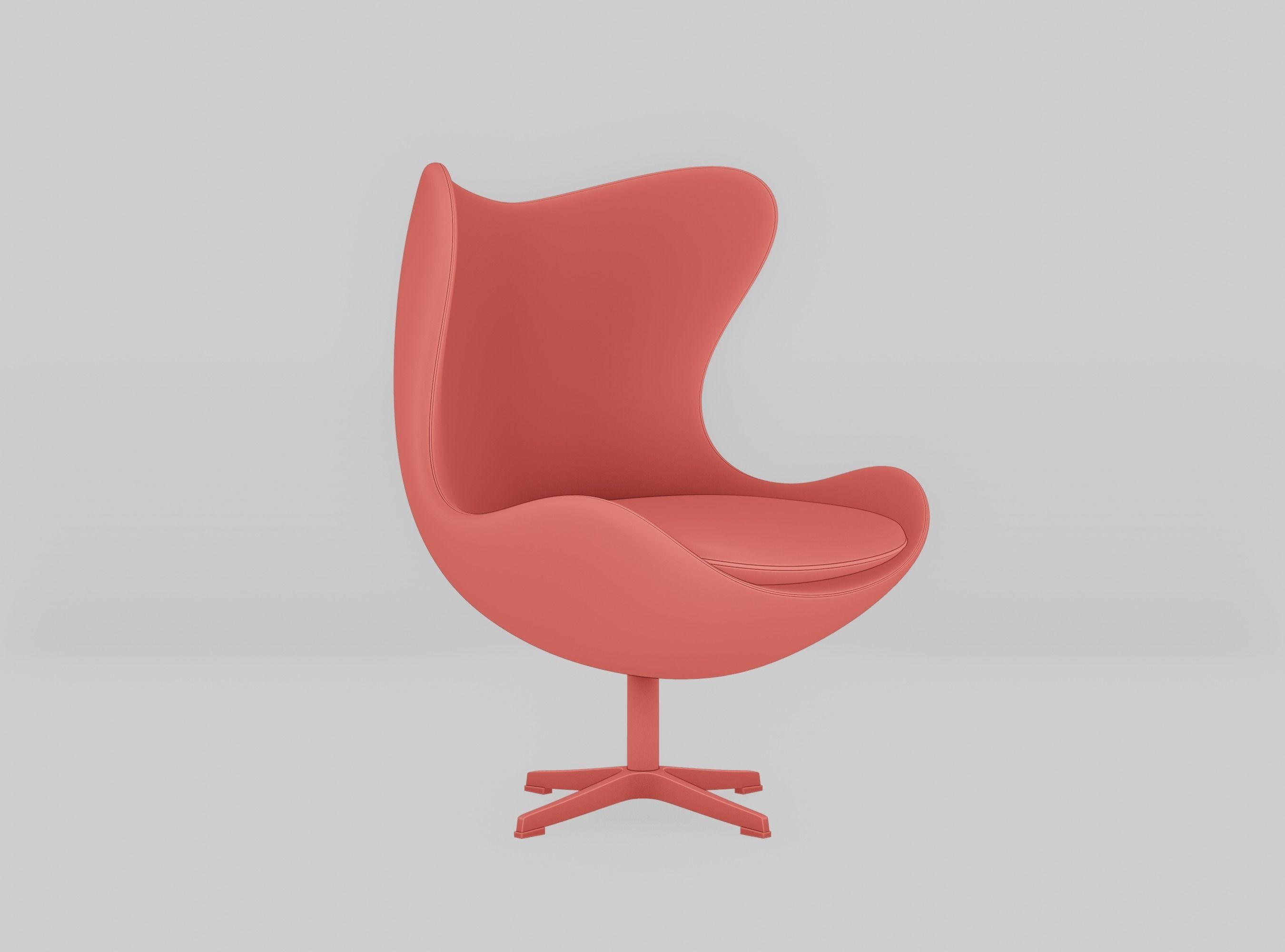 Egg chair by Arne Jacobsen 3D model_13
