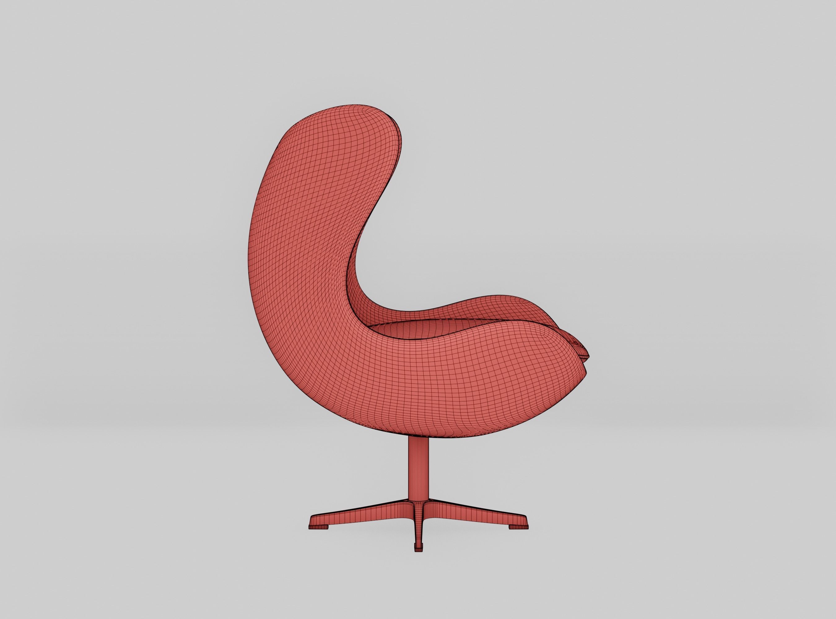 Egg chair by Arne Jacobsen 3D model_17