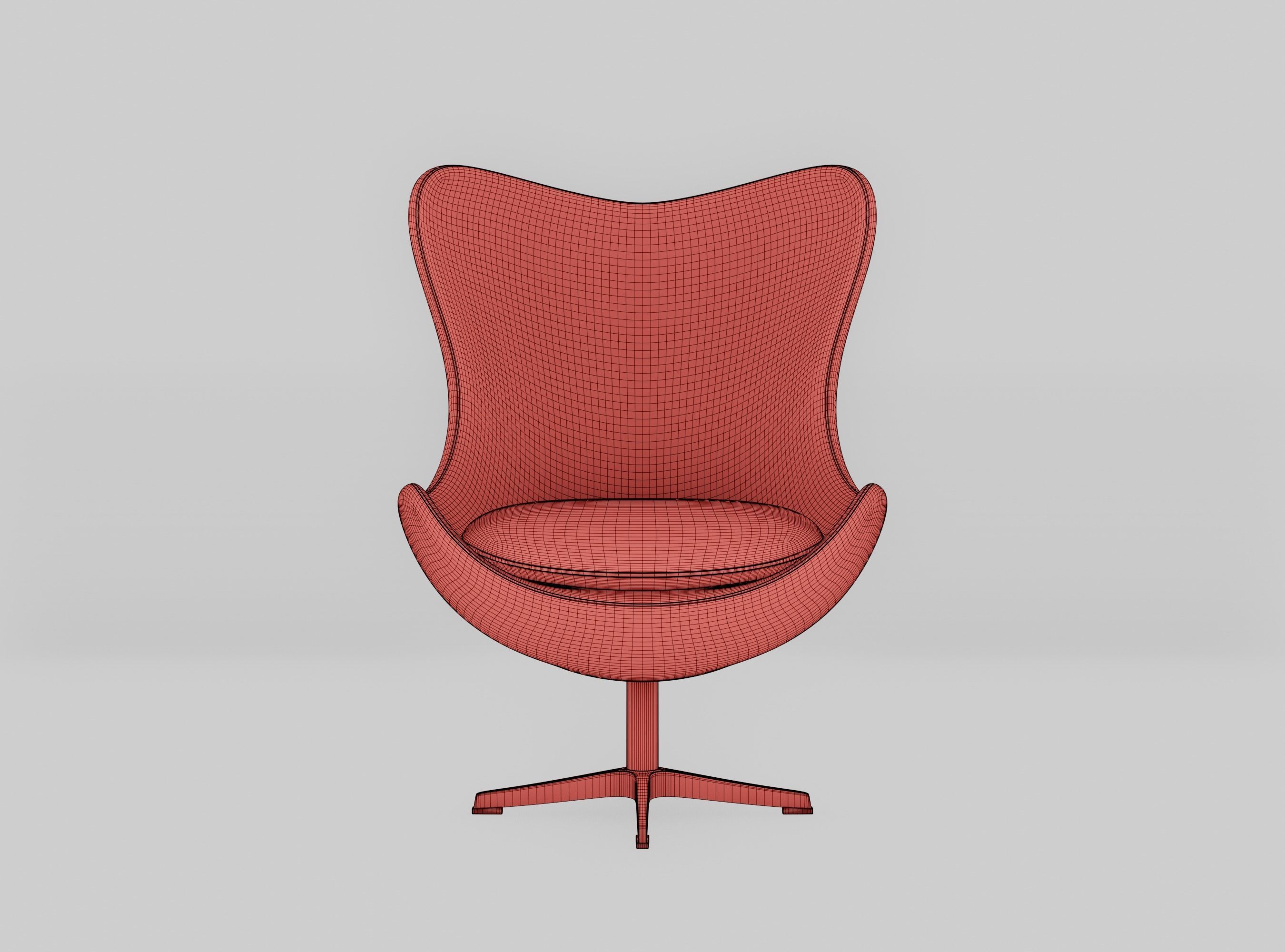 Egg chair by Arne Jacobsen 3D model_15