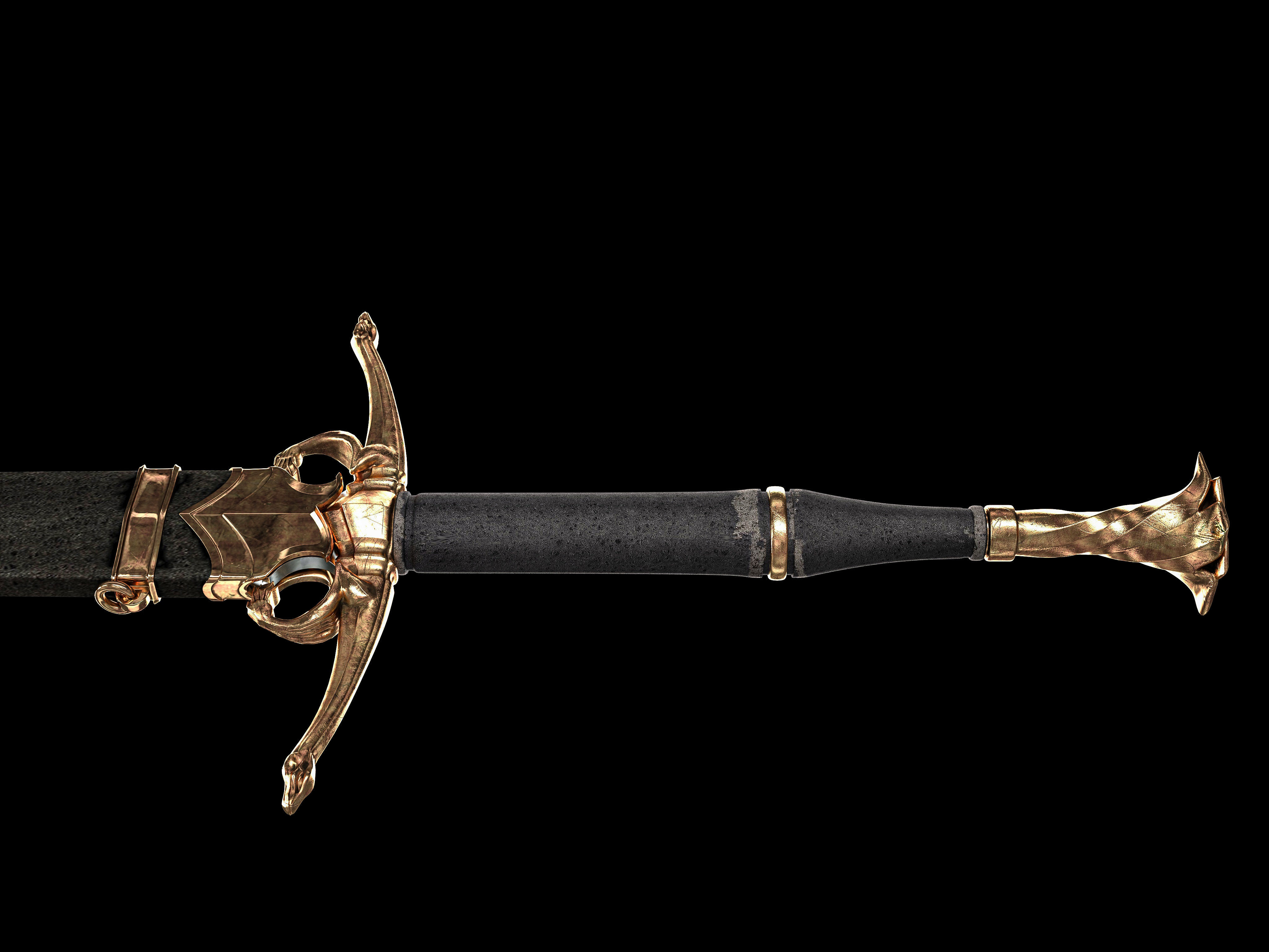 Dragons sword 3D model_11