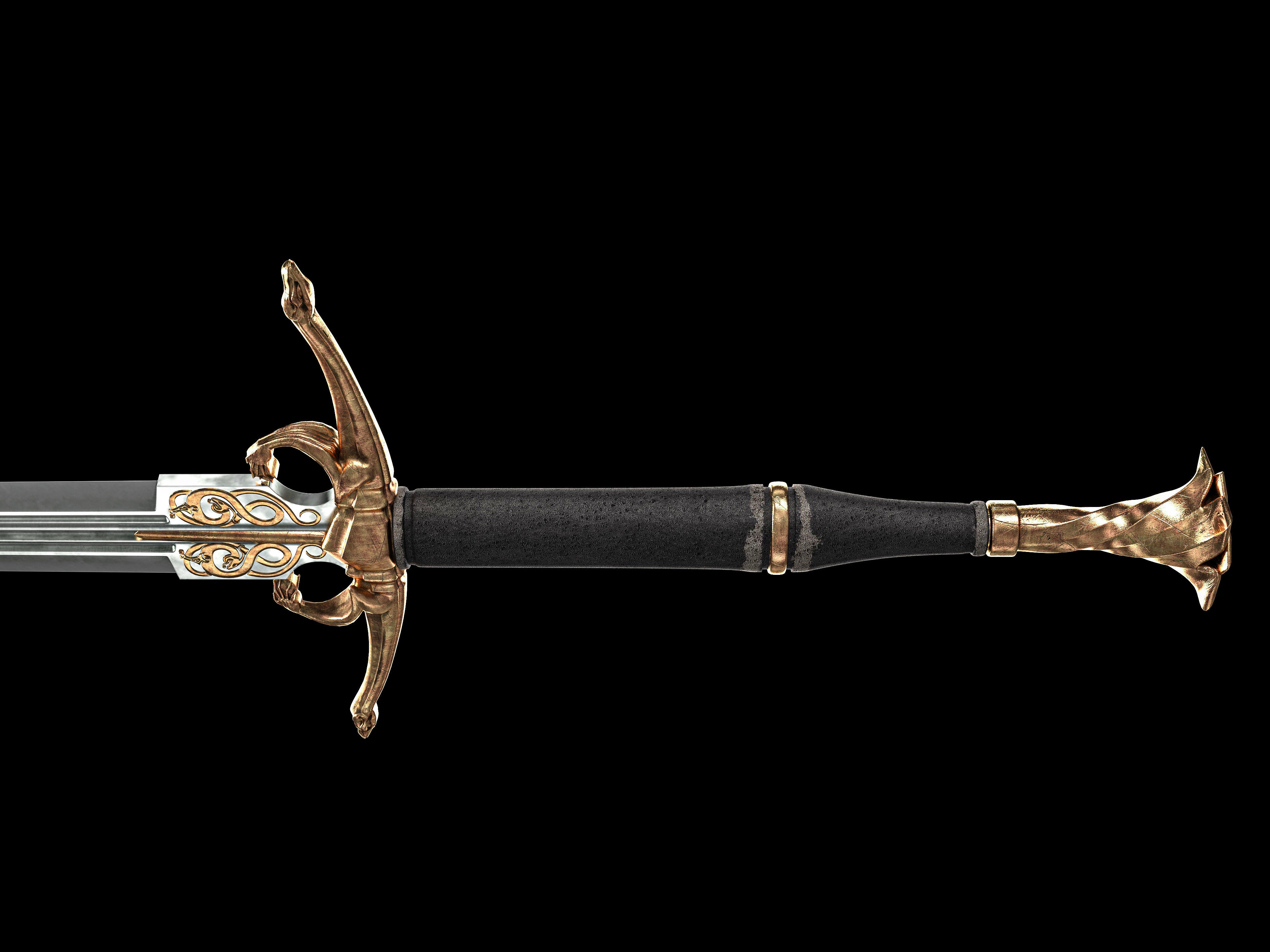 Dragons sword 3D model_6