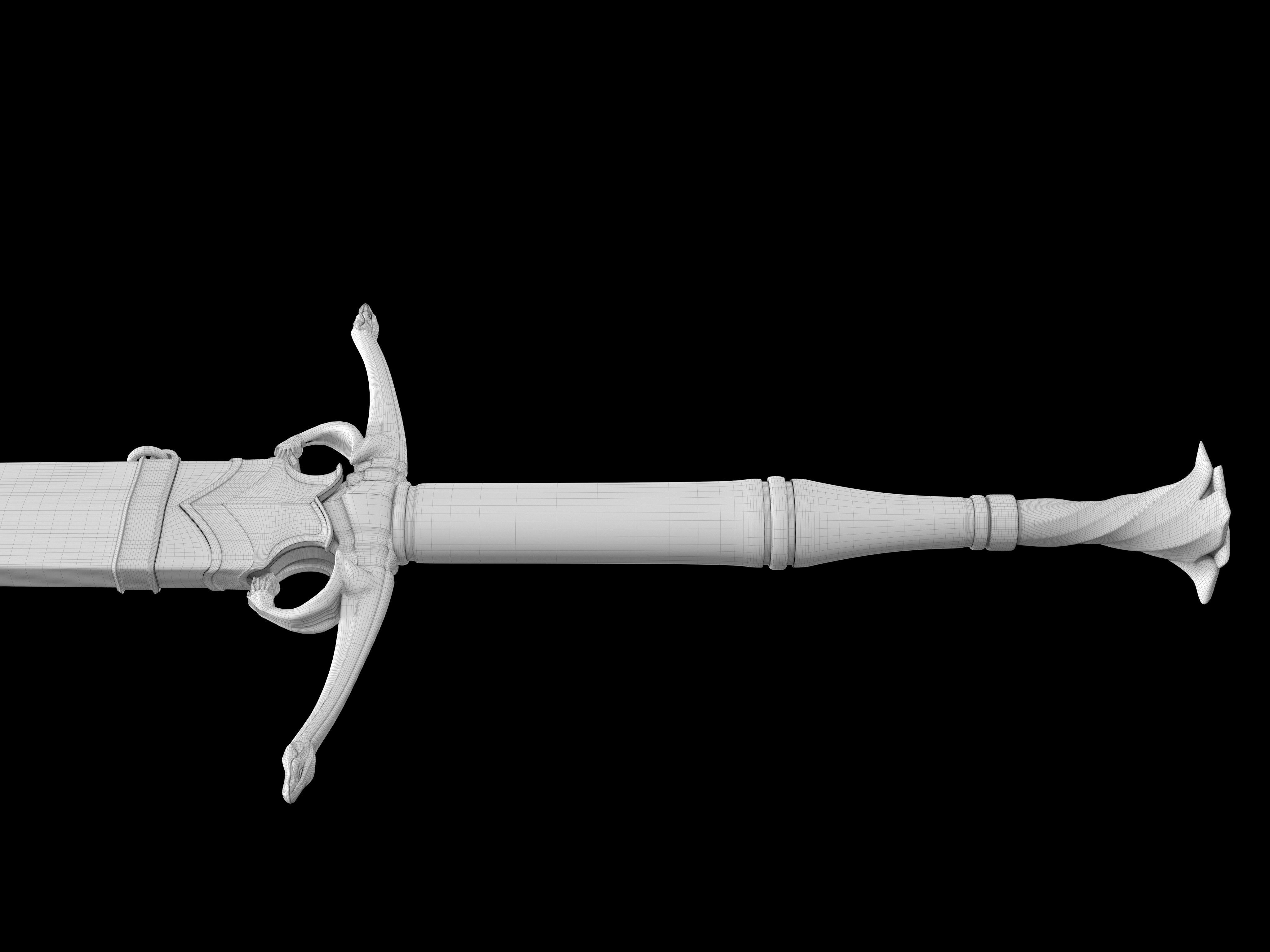 Dragons sword 3D model_13