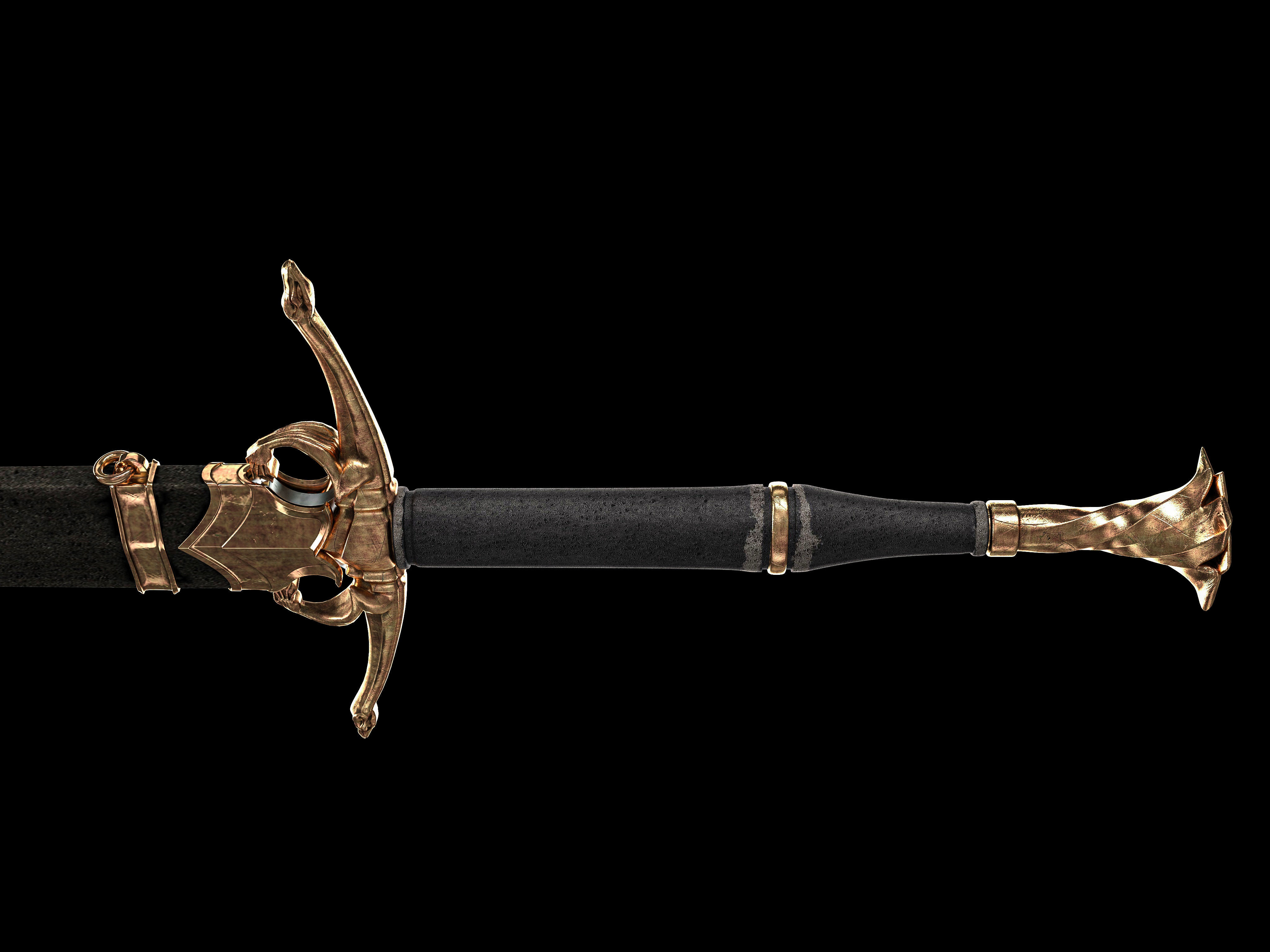 Dragons sword 3D model_7