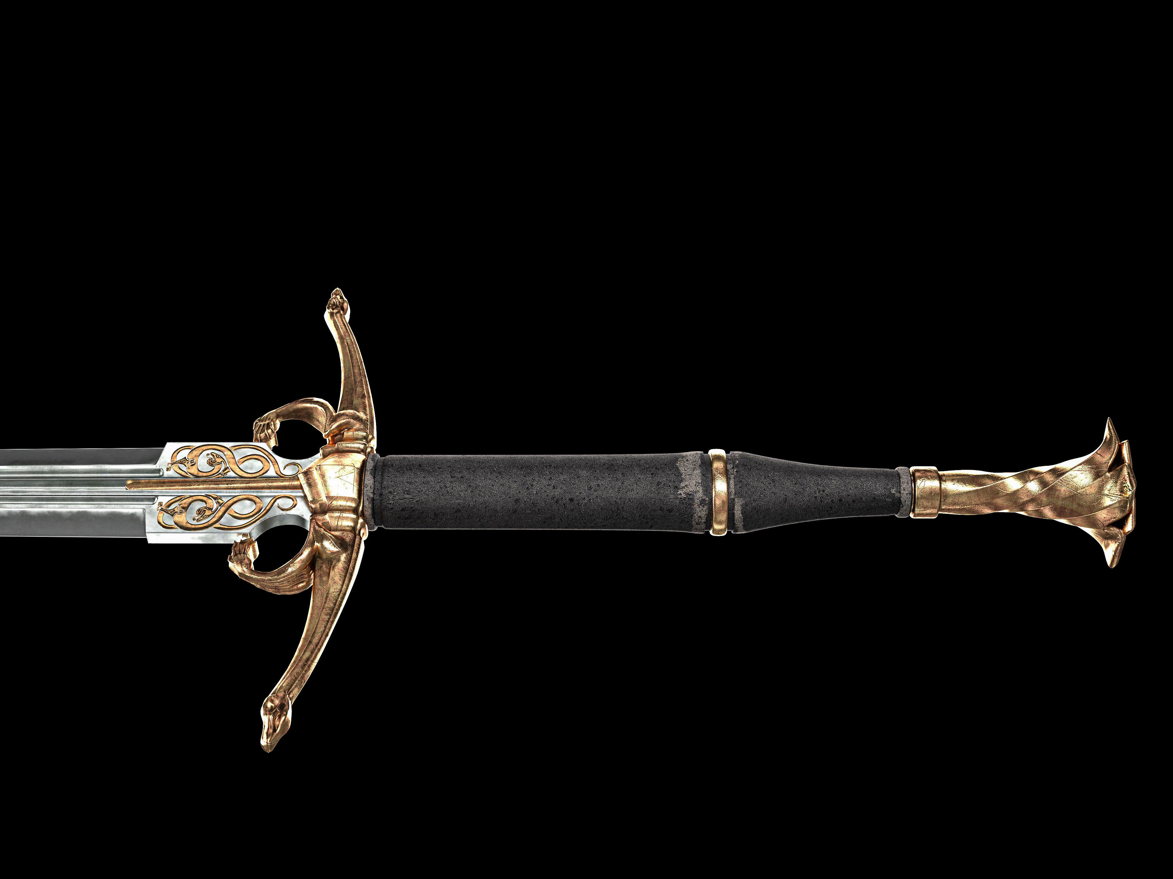 Dragons sword 3D model_10