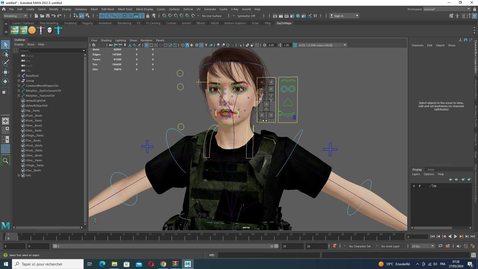 Nora - Realistic Woman In Melitirian Attire  Low-poly 3D model_12