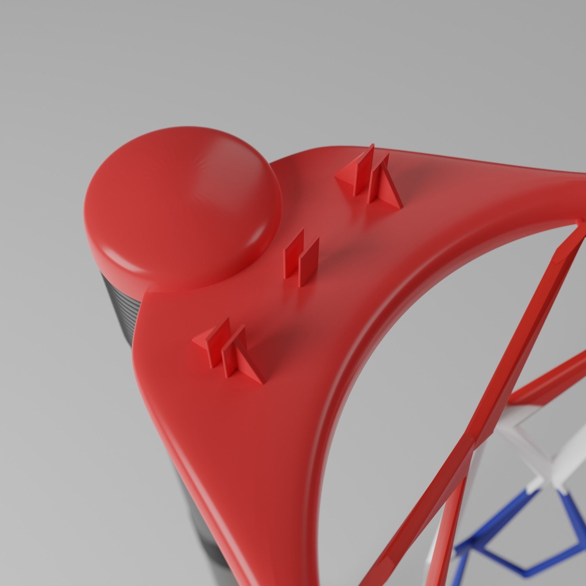 Basketball Hoop Low-poly 3D model_18