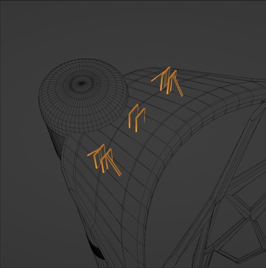 Basketball Hoop Low-poly 3D model_20