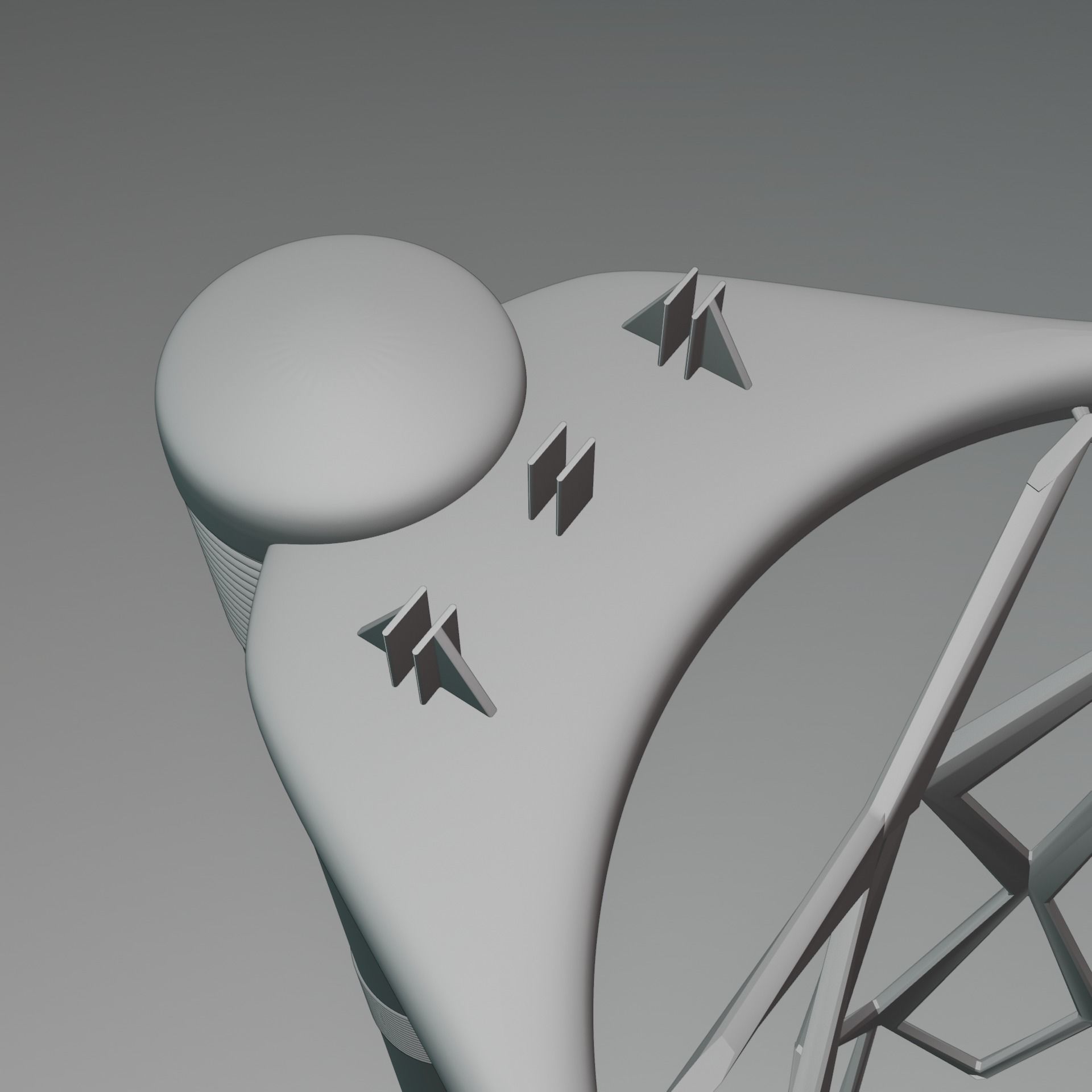 Basketball Hoop Low-poly 3D model_19