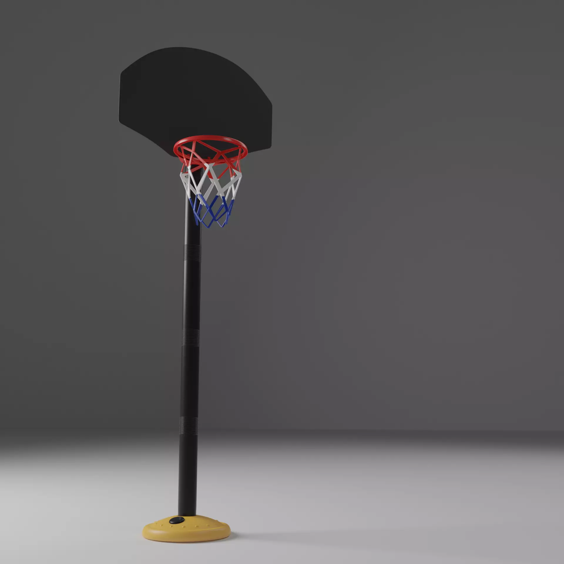 Basketball Hoop Low-poly 3D model_0