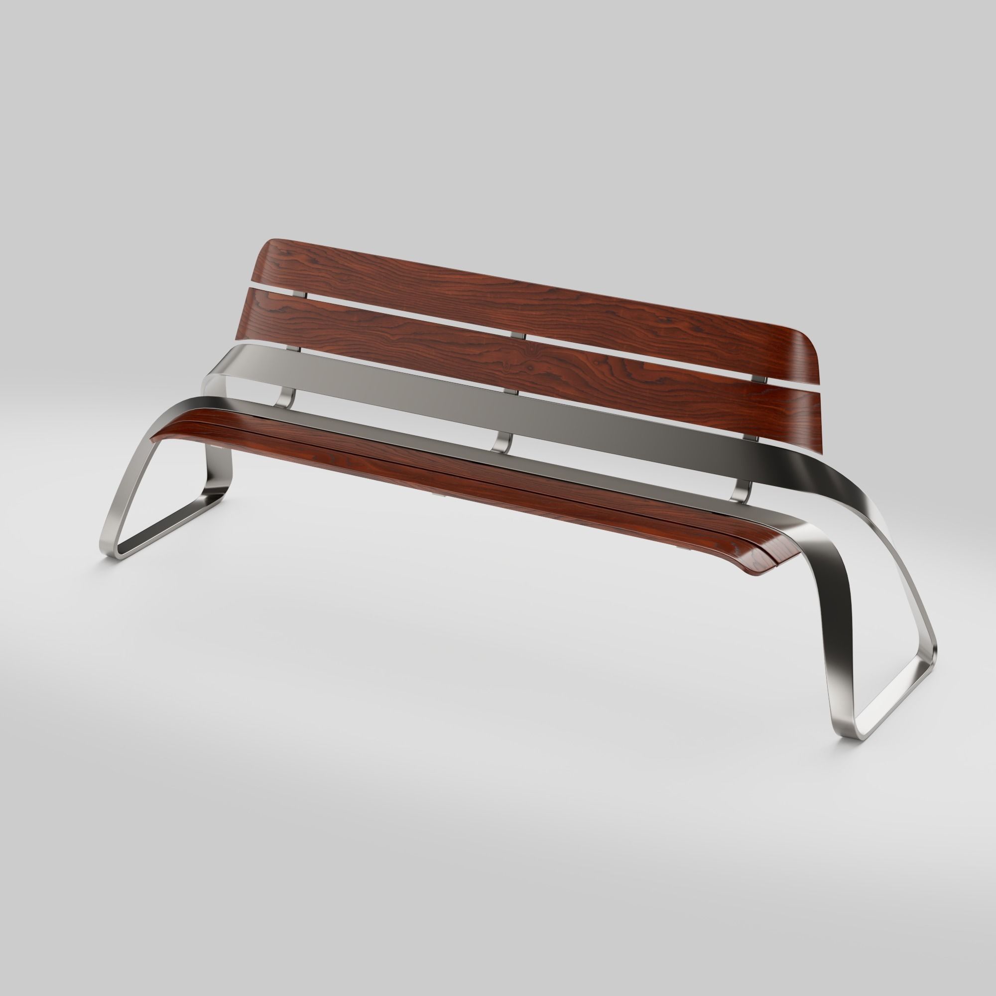 Bench 3D model_8