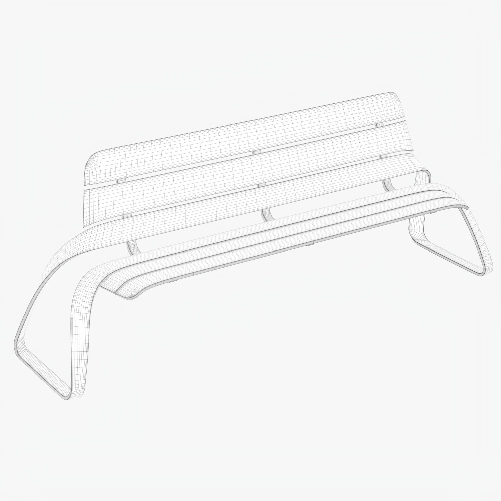 Bench 3D model_31