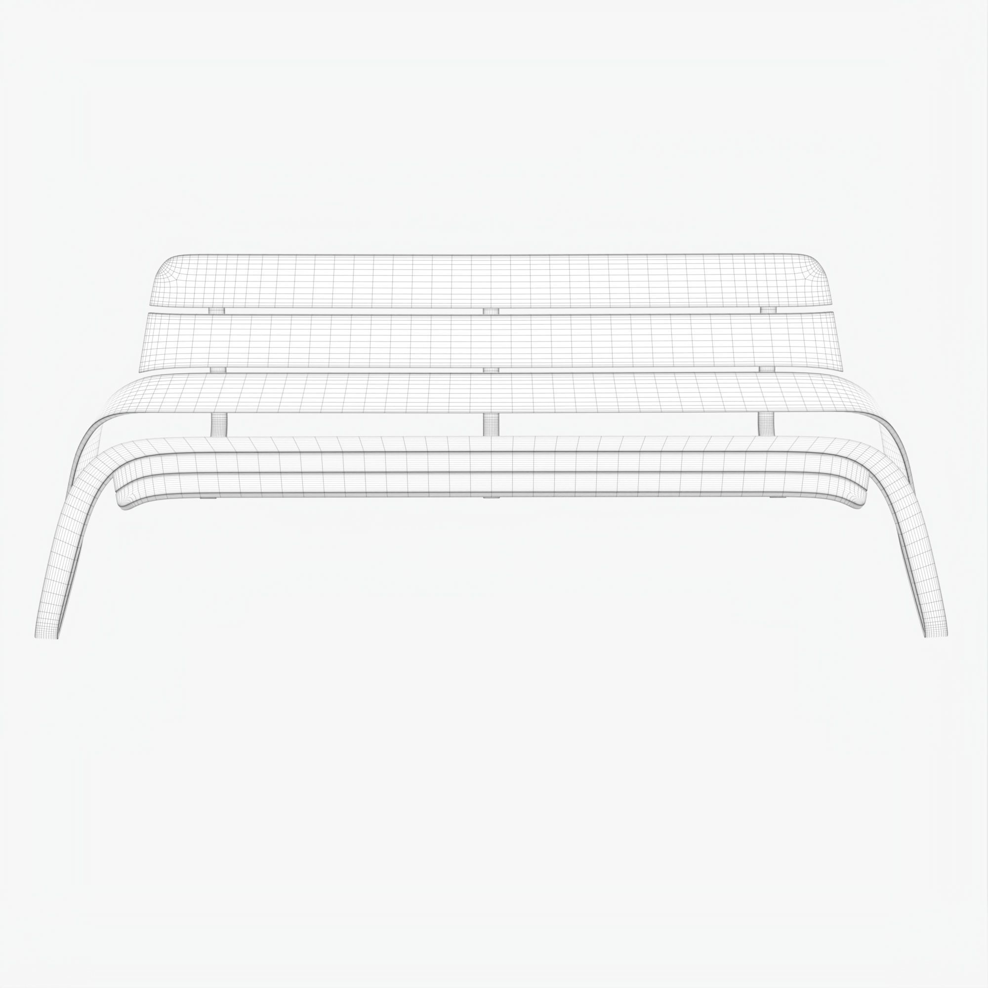 Bench 3D model_34