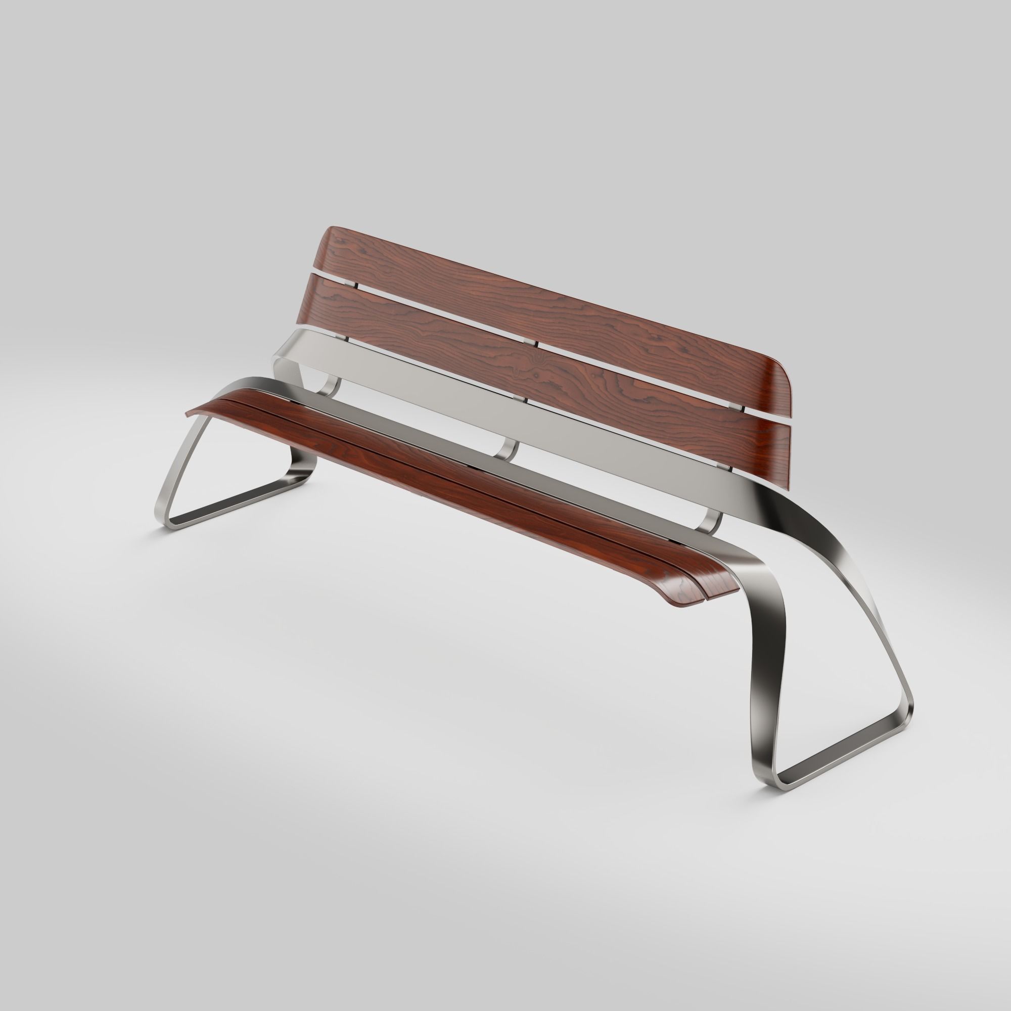 Bench 3D model_9