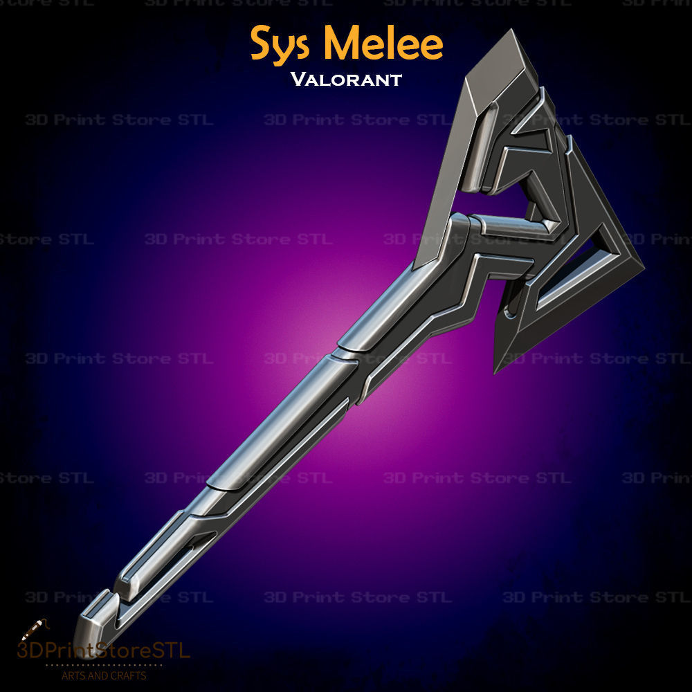 Sys Melee Cosplay Valorant - STL File 3D print model_1