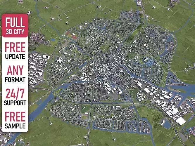 Sneek - 3D City Model