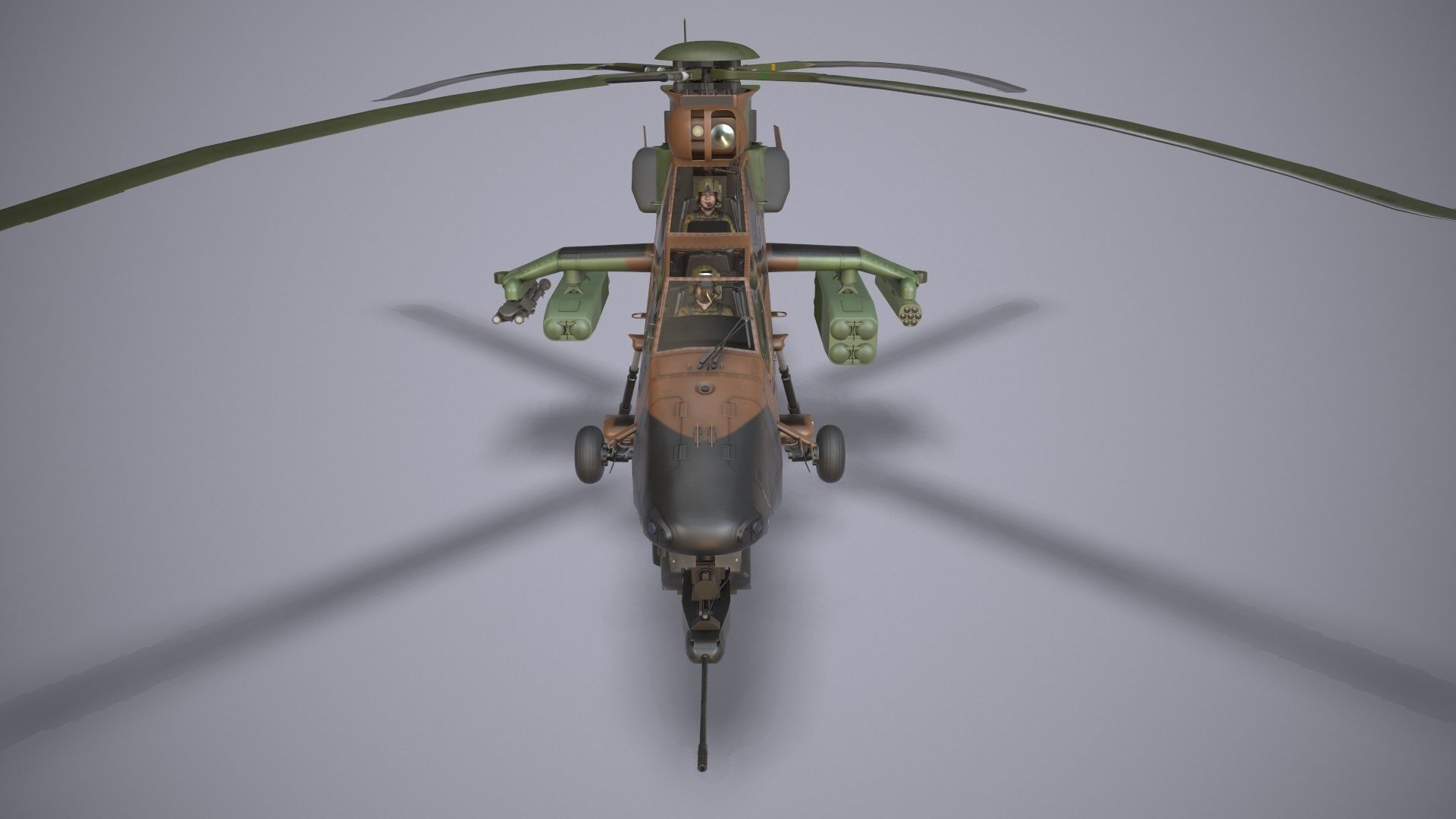 EC-665 Tiger HAD France Complex Animation Low-poly 3D model_20