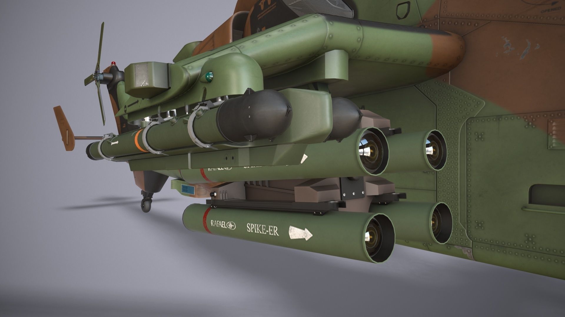 EC-665 Tiger HAD France Complex Animation Low-poly 3D model_25